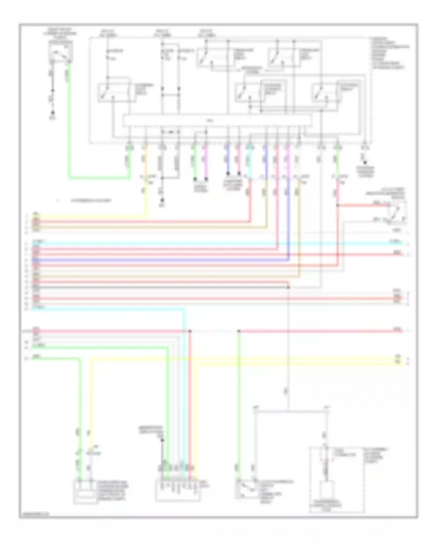 Wiring diagram starter control relay for Infiniti G25 IV facelift (2006-2013) (1 of 3)