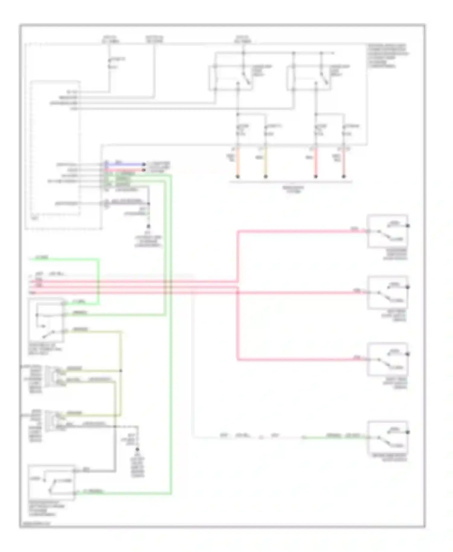 G35 Infiniti III (2002-2007): Forced entry circuit (2 of 2)