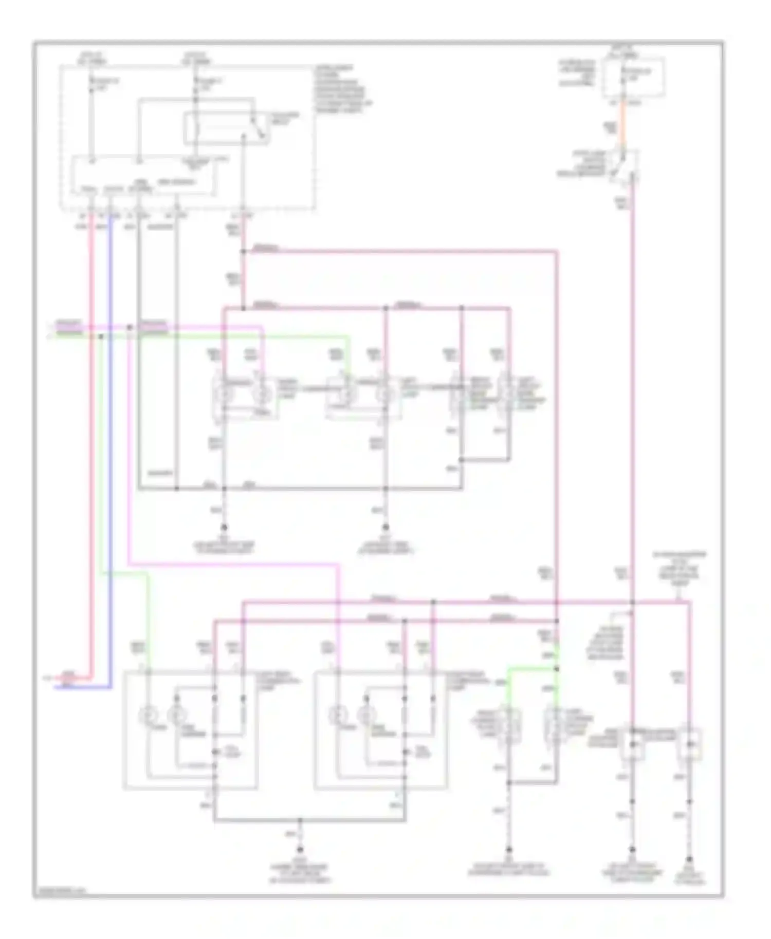 G35 Infiniti III (2002-2007): Exterior lamps circuit, sedan (2 of 2)