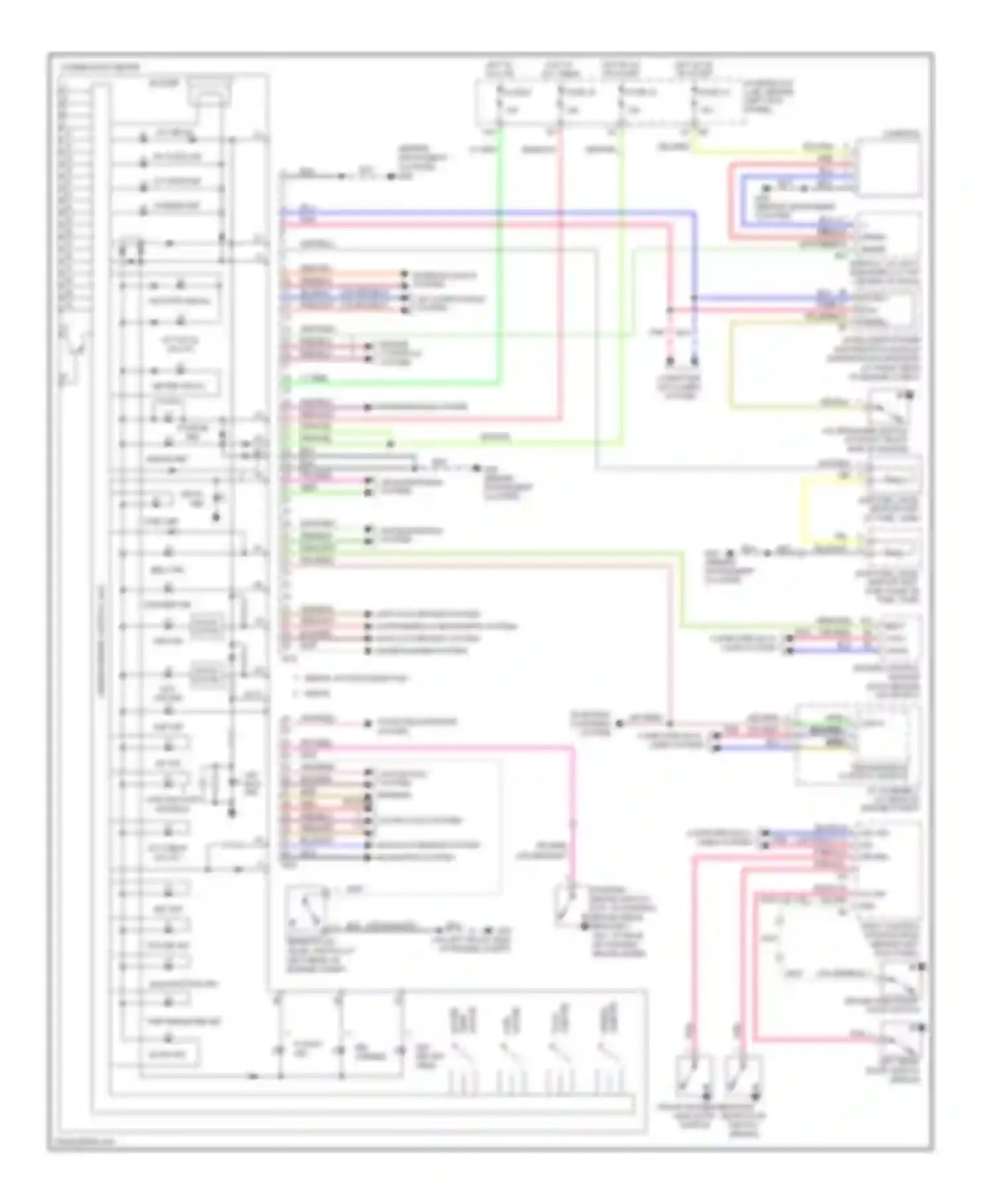 G35 Infiniti III (2002-2007): Instrument cluster circuit