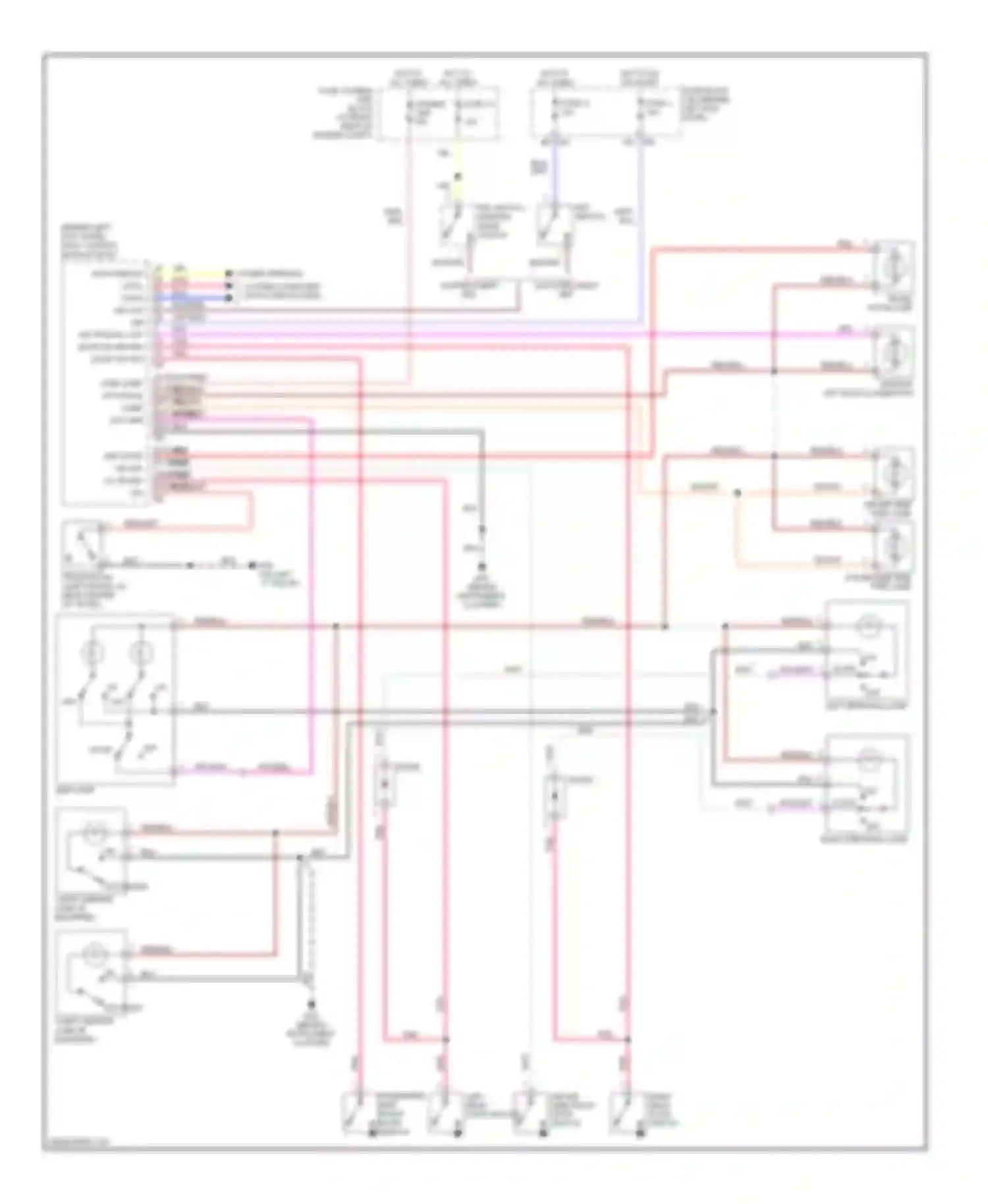 G35 Infiniti III (2002-2007): Courtesy lamps circuit, sedan