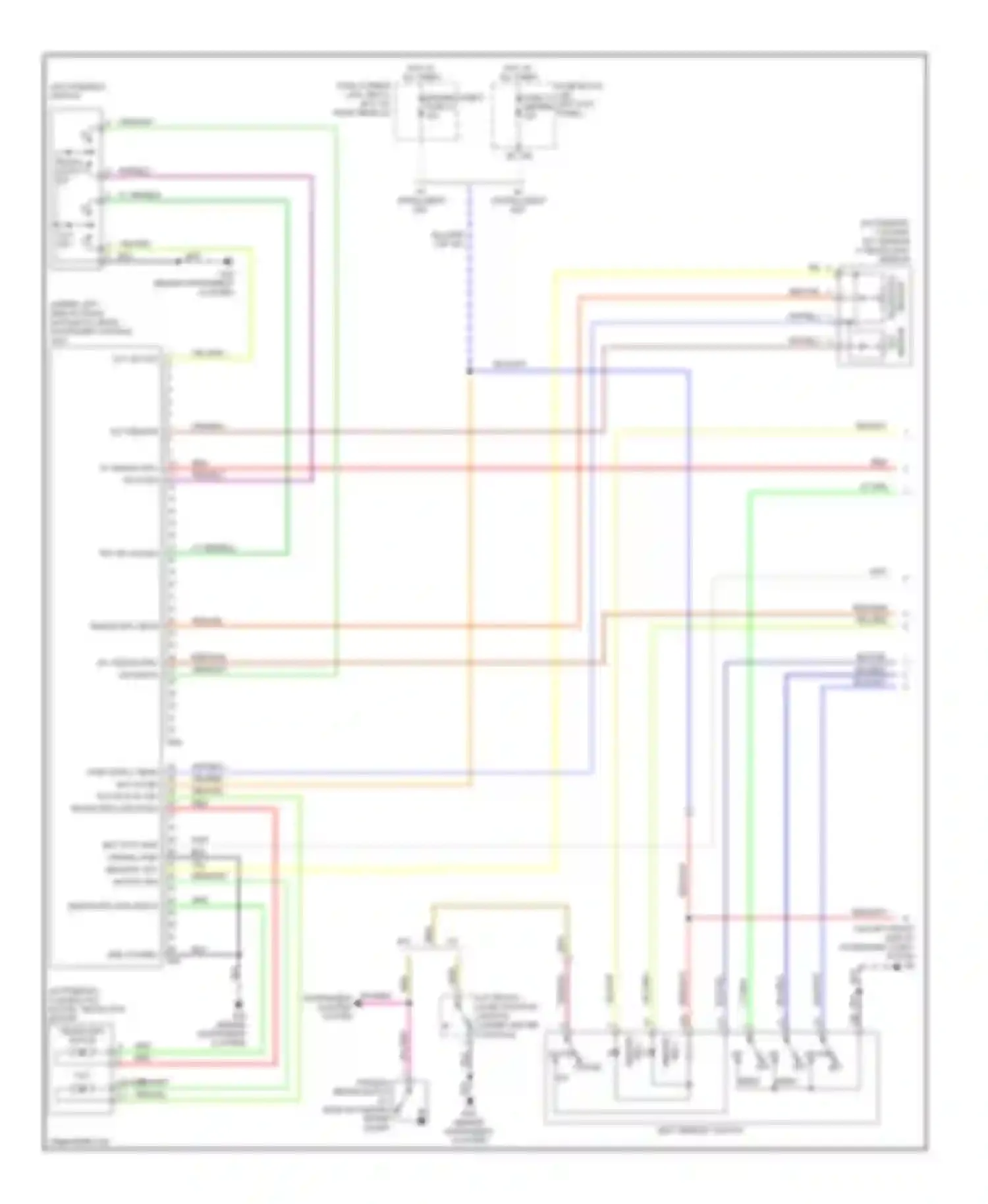 G35 Infiniti III (2002-2007): Memory systems circuit (1 of 2)