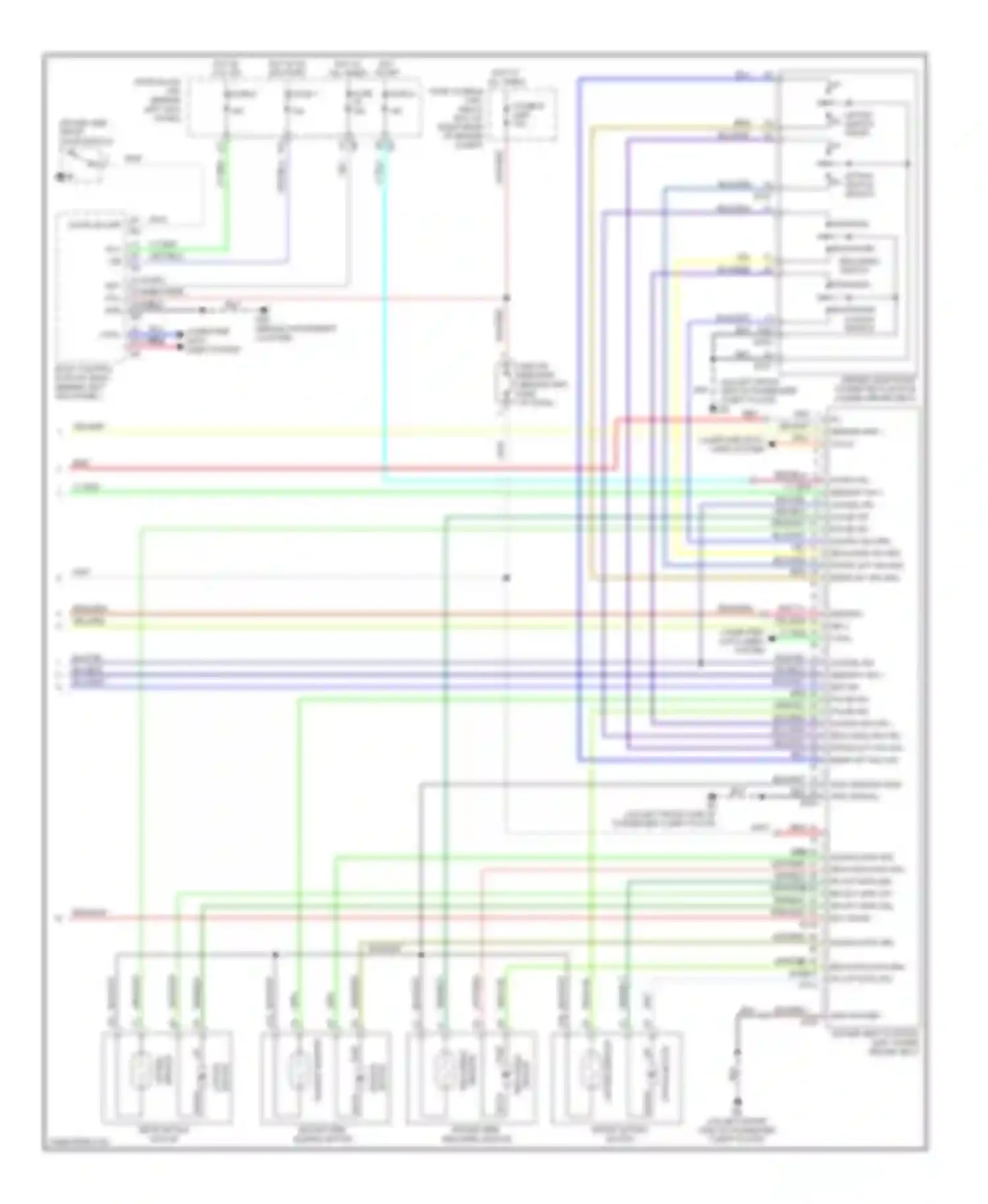 G35 Infiniti III (2002-2007): Memory systems circuit (2 of 2)