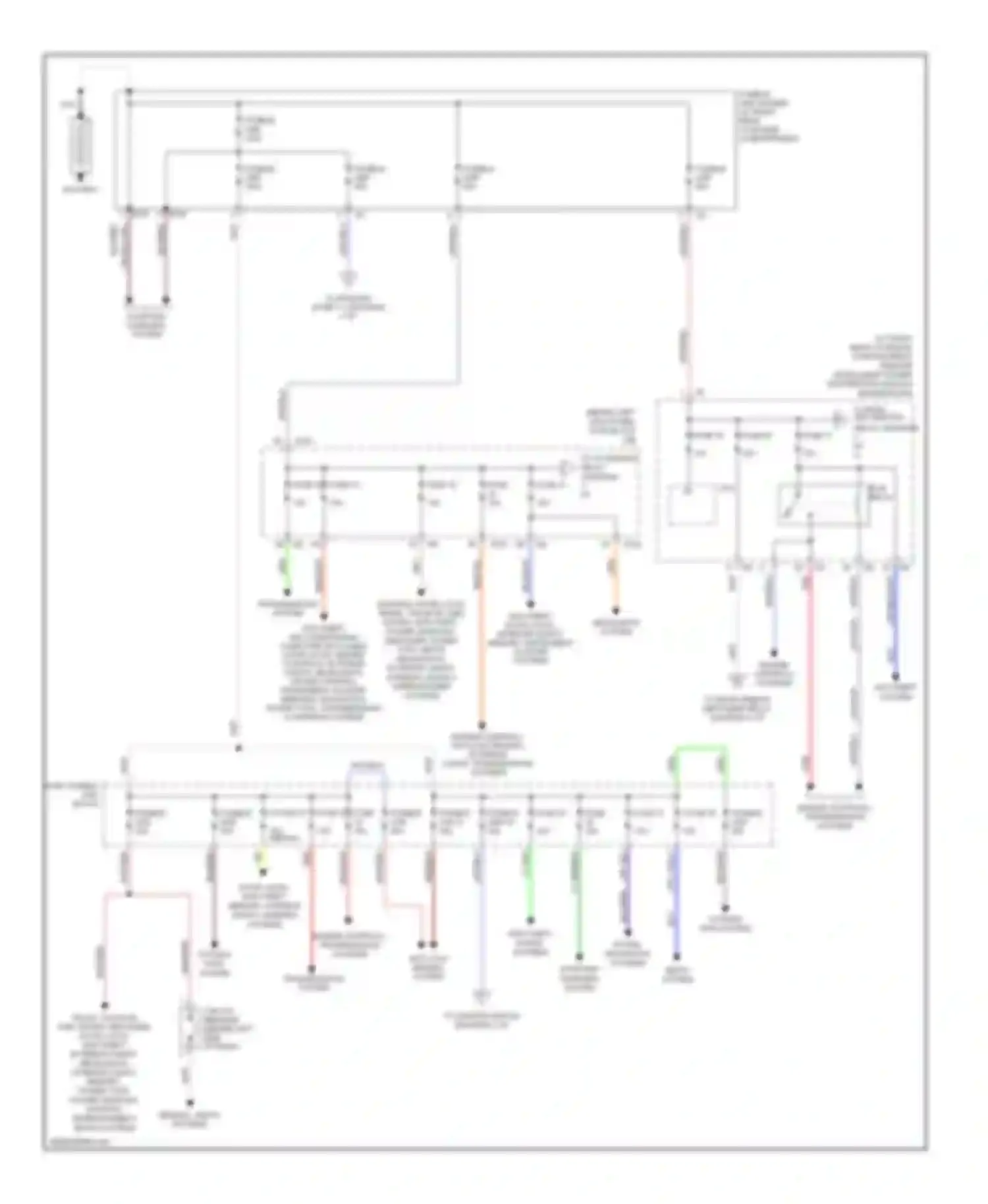 G35 Infiniti III (2002-2007): Power distribution circuit (1 of 3)