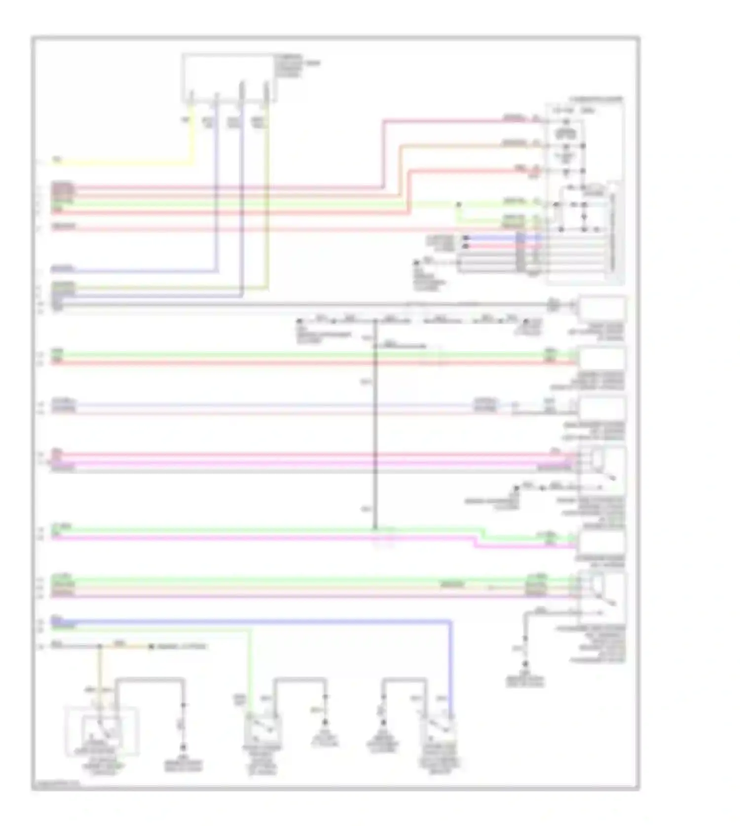 G35 Infiniti III (2002-2007): Power door locks circuit, with intelligent key unit (3 of 3)