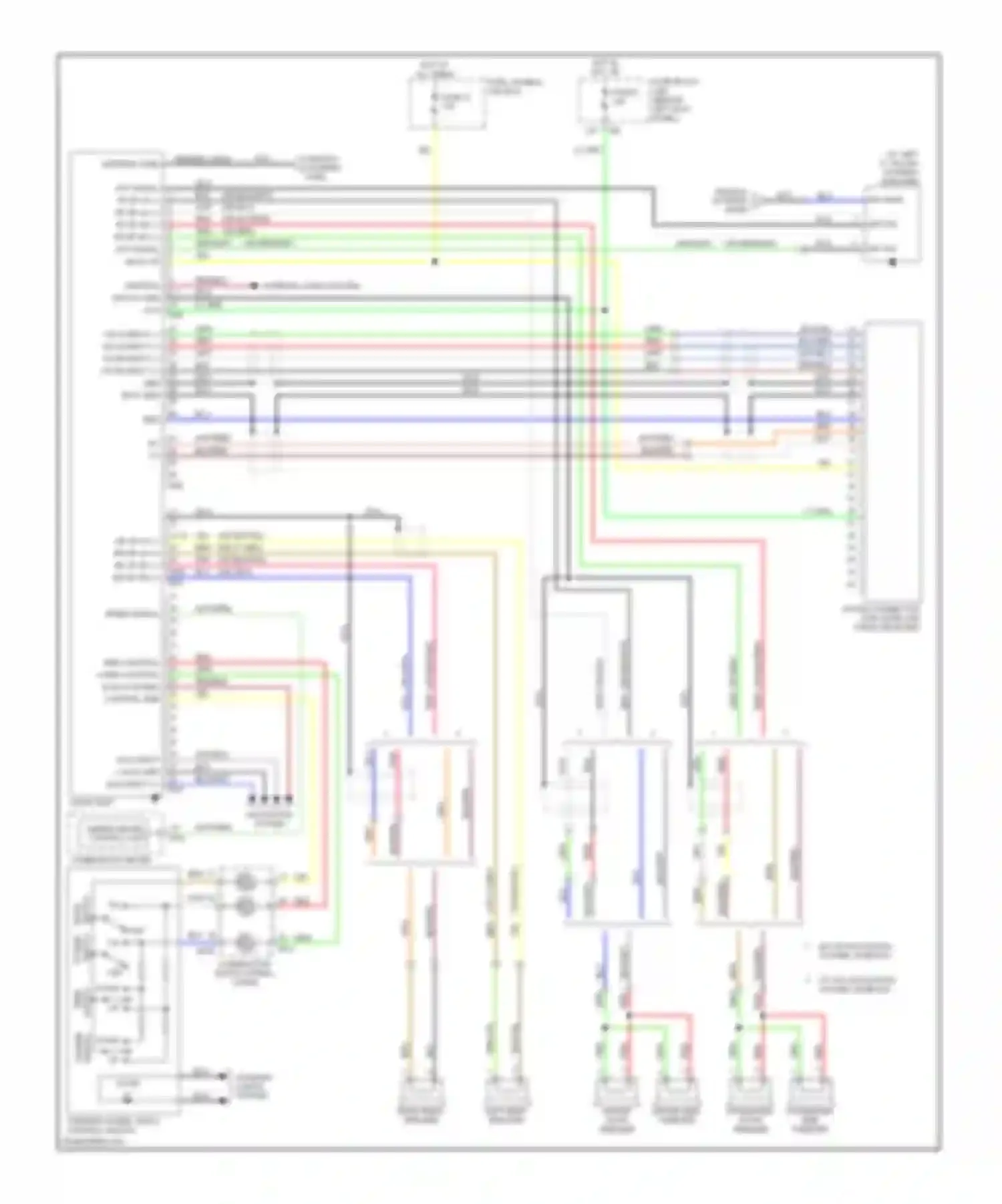 G35 Infiniti III (2002-2007): Radio circuit, coupe with base system