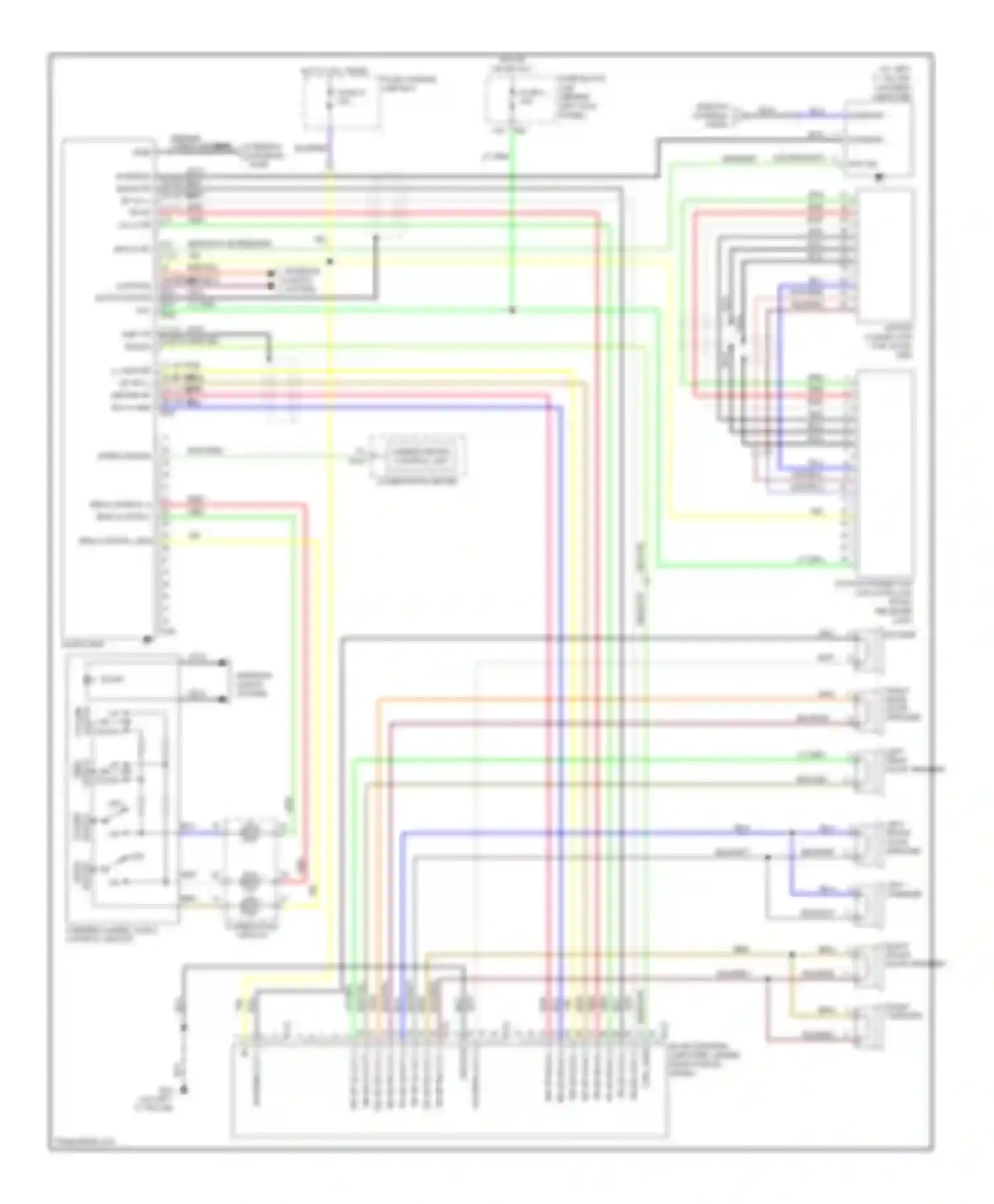 G35 Infiniti III (2002-2007): Radio circuit, sedan with bose audio