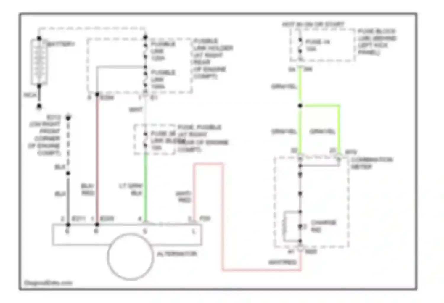 G35 Infiniti III (2002-2007): Charging circuit, awd