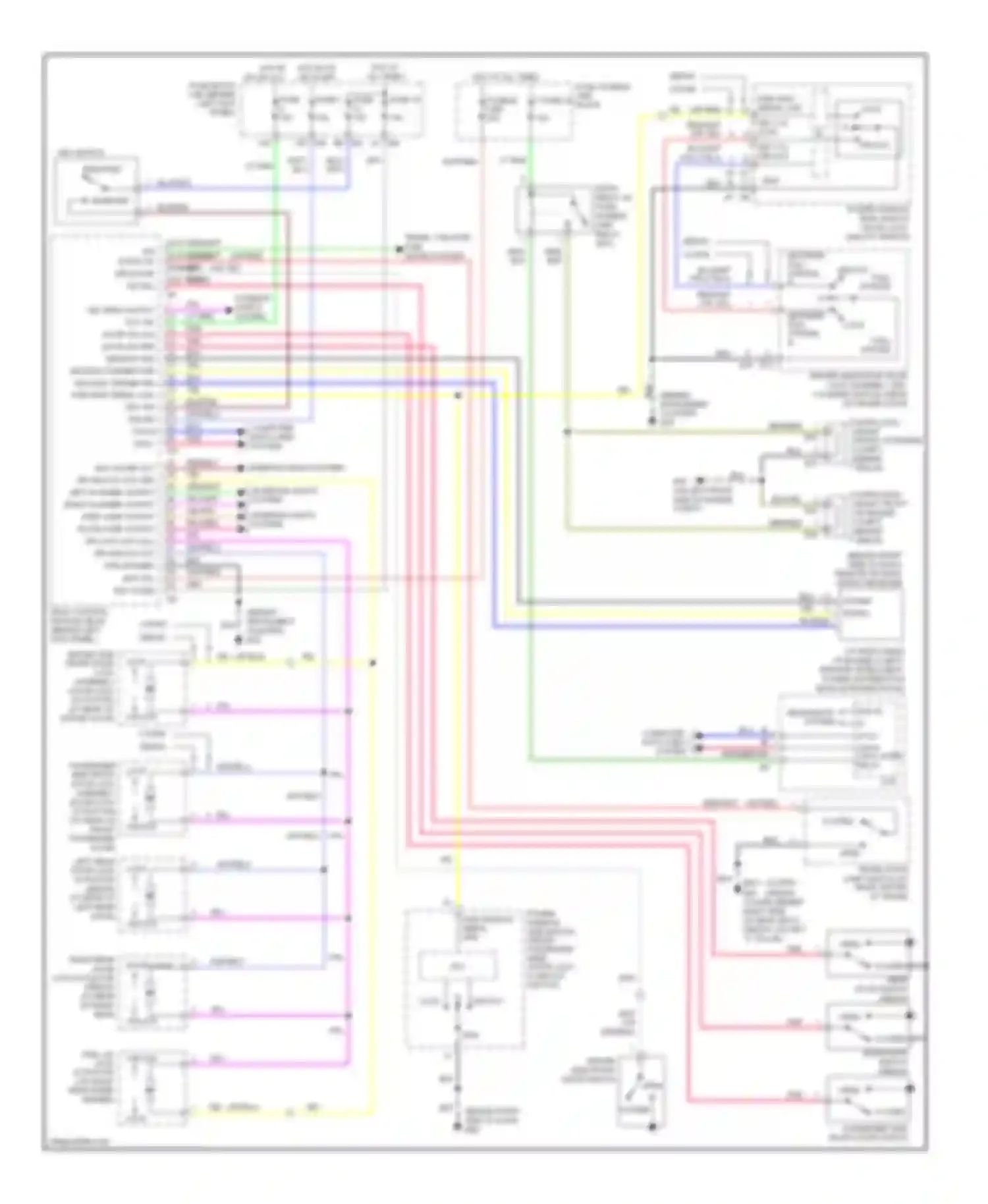 Wiring diagram between full stroke, for Infiniti G35 III (2002-2007) (1 of 1)