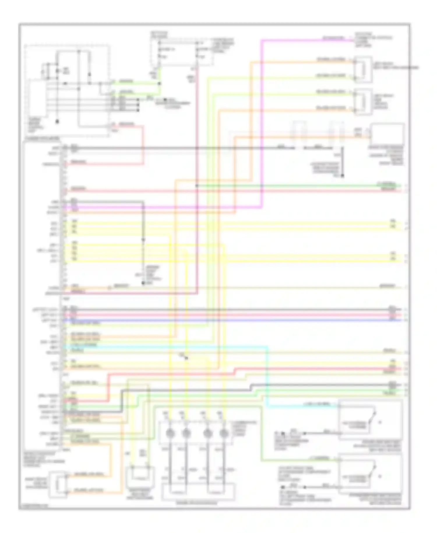 Wiring diagram driver air bag module for Infiniti G35 III (2002-2007) (1 of 1)