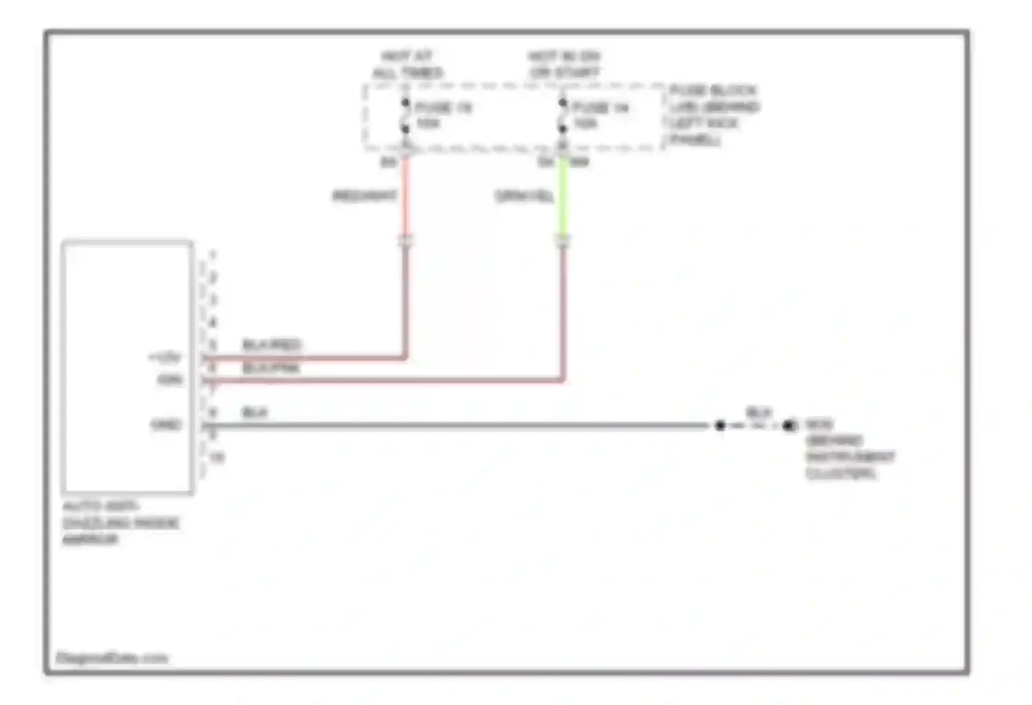Wiring diagram fuse 19 for Infiniti G35 III (2002-2007) (11 of 16)