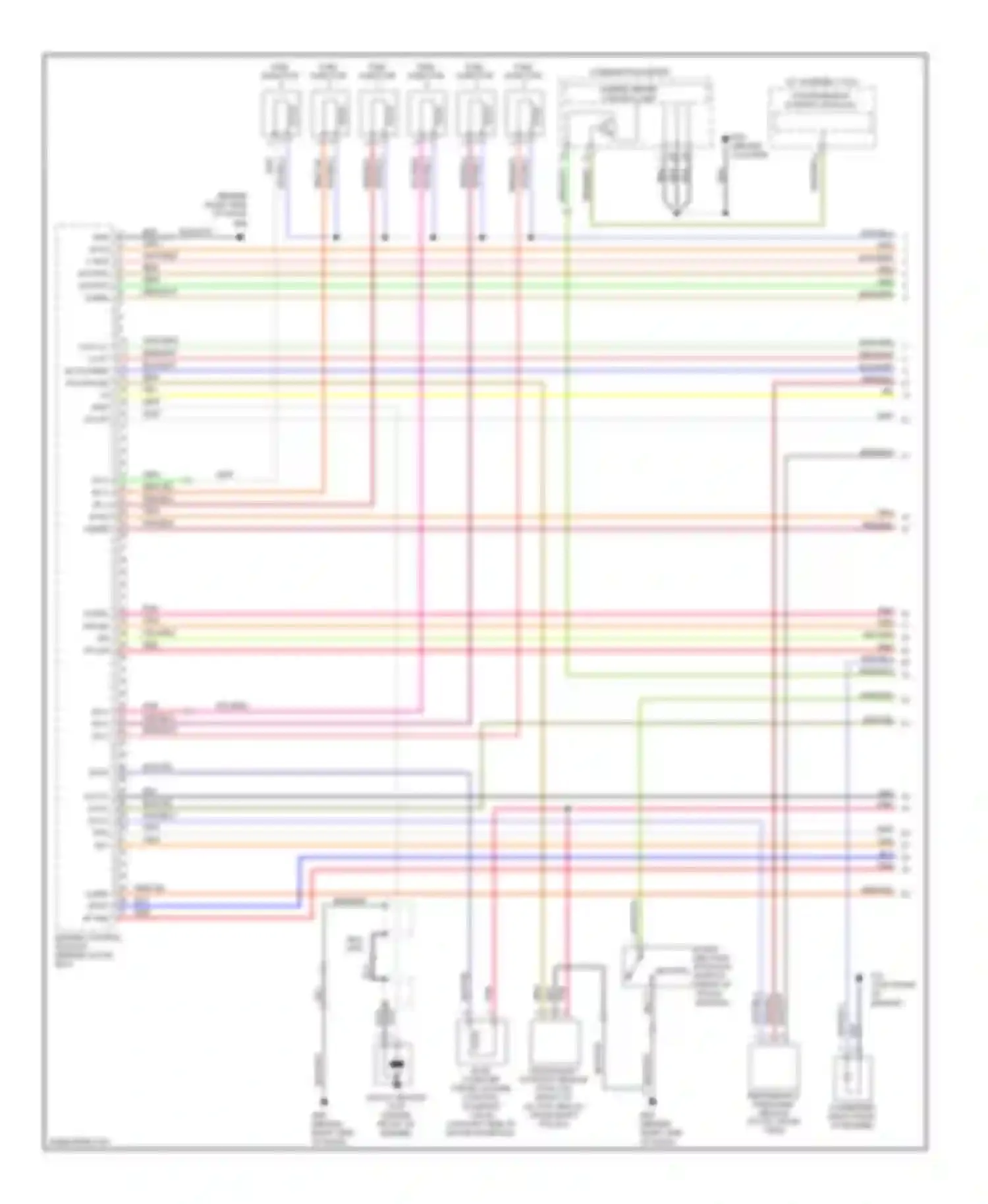 Wiring diagram inj 5 inj 3 inj 1 for Infiniti G35 III (2002-2007) (1 of 2)