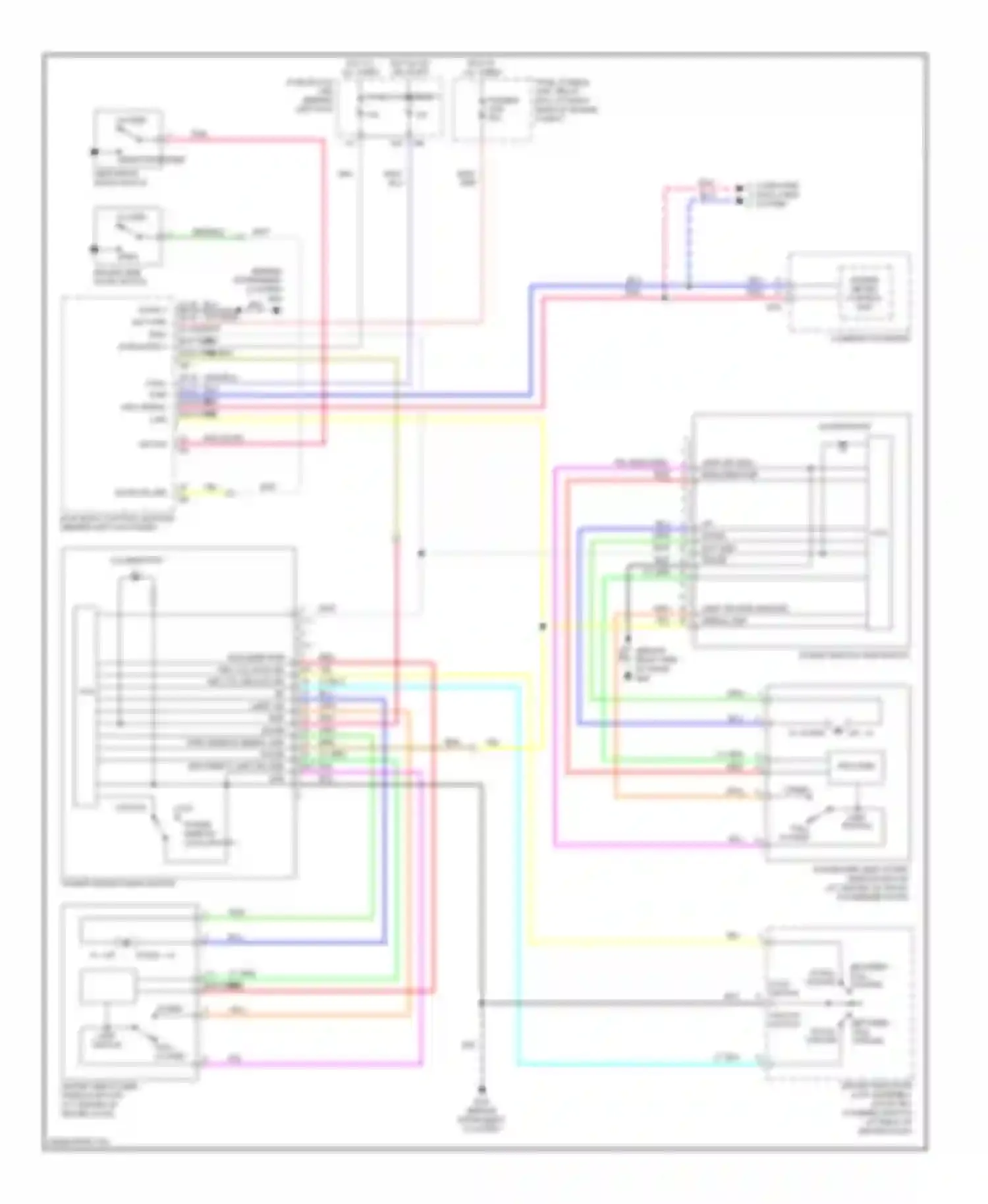 Wiring diagram limit switch for Infiniti G35 III (2002-2007) (1 of 4)
