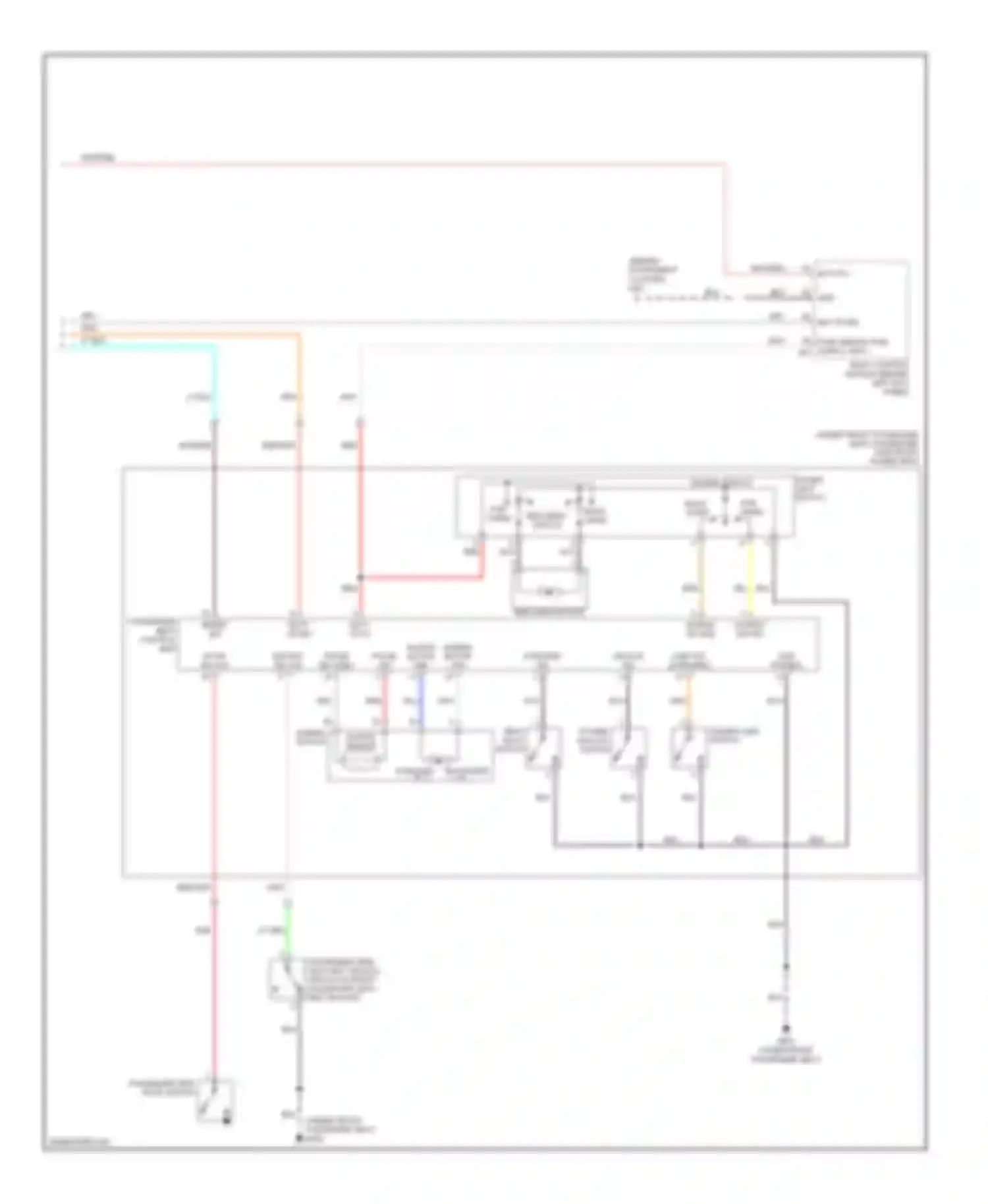 Wiring diagram passenger seat control unit for Infiniti G35 III (2002-2007) (1 of 1)