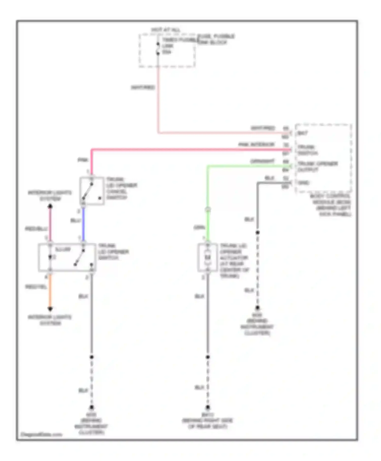 Wiring diagram pnk for Infiniti G35 III (2002-2007) (49 of 53)