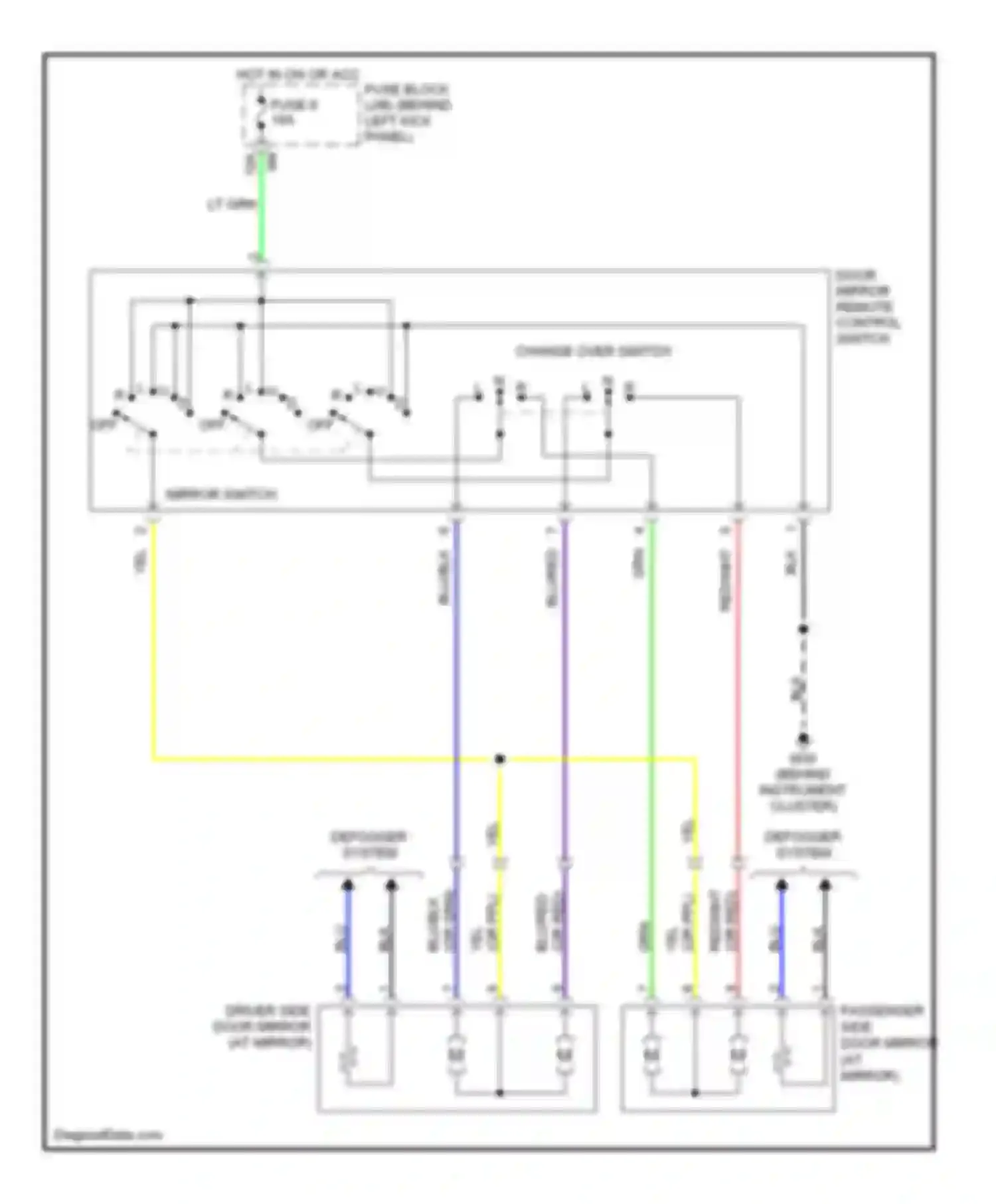 Wiring diagram red/wht for Infiniti G35 III (2002-2007) (27 of 35)