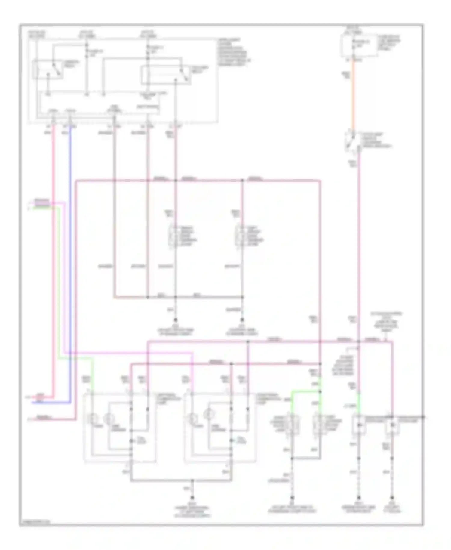 Wiring diagram right license plate lamp for Infiniti G35 III (2002-2007) (1 of 2)