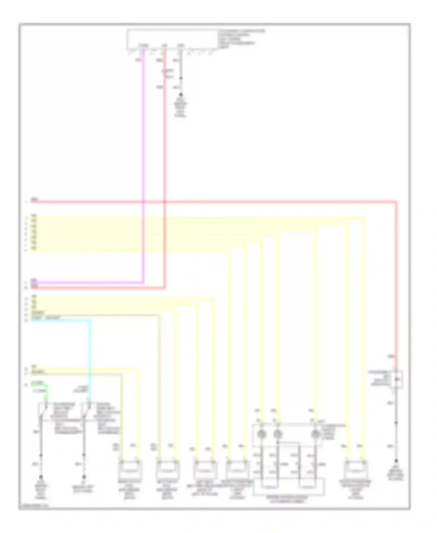G37 Infiniti IV facelift (2006-2013): Supplemental restraints circuit, convertible (2 of 2)