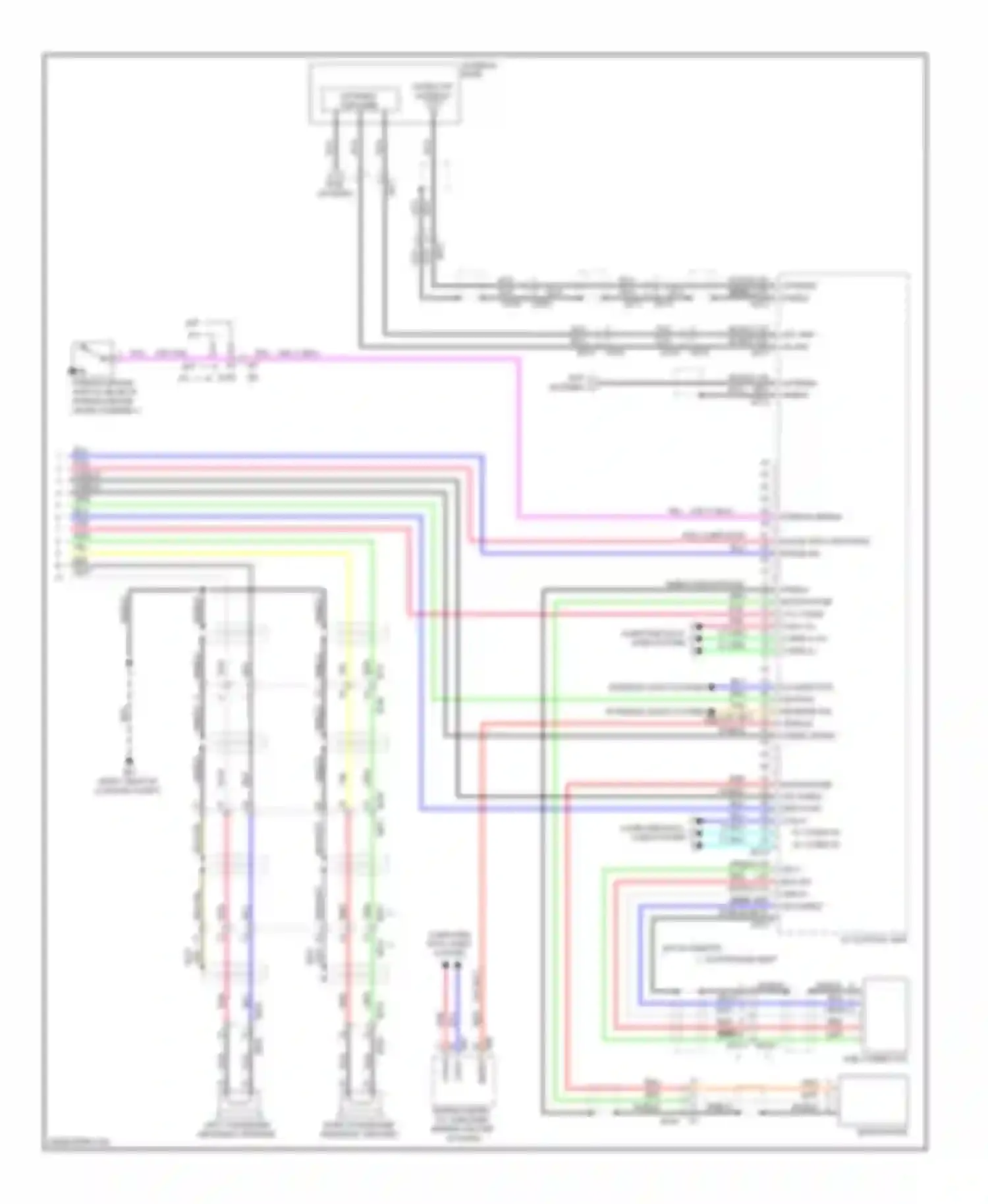 Wiring diagram 7 3 2 5 4 shield for Infiniti G37 IV facelift (2006-2013) (1 of 4)
