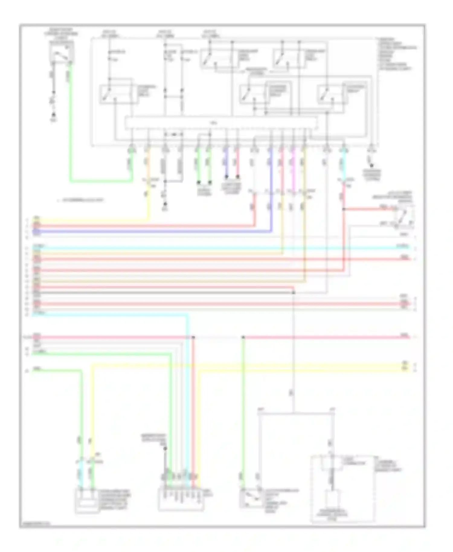 Wiring diagram a/t assembly for Infiniti G37 IV facelift (2006-2013) (1 of 2)
