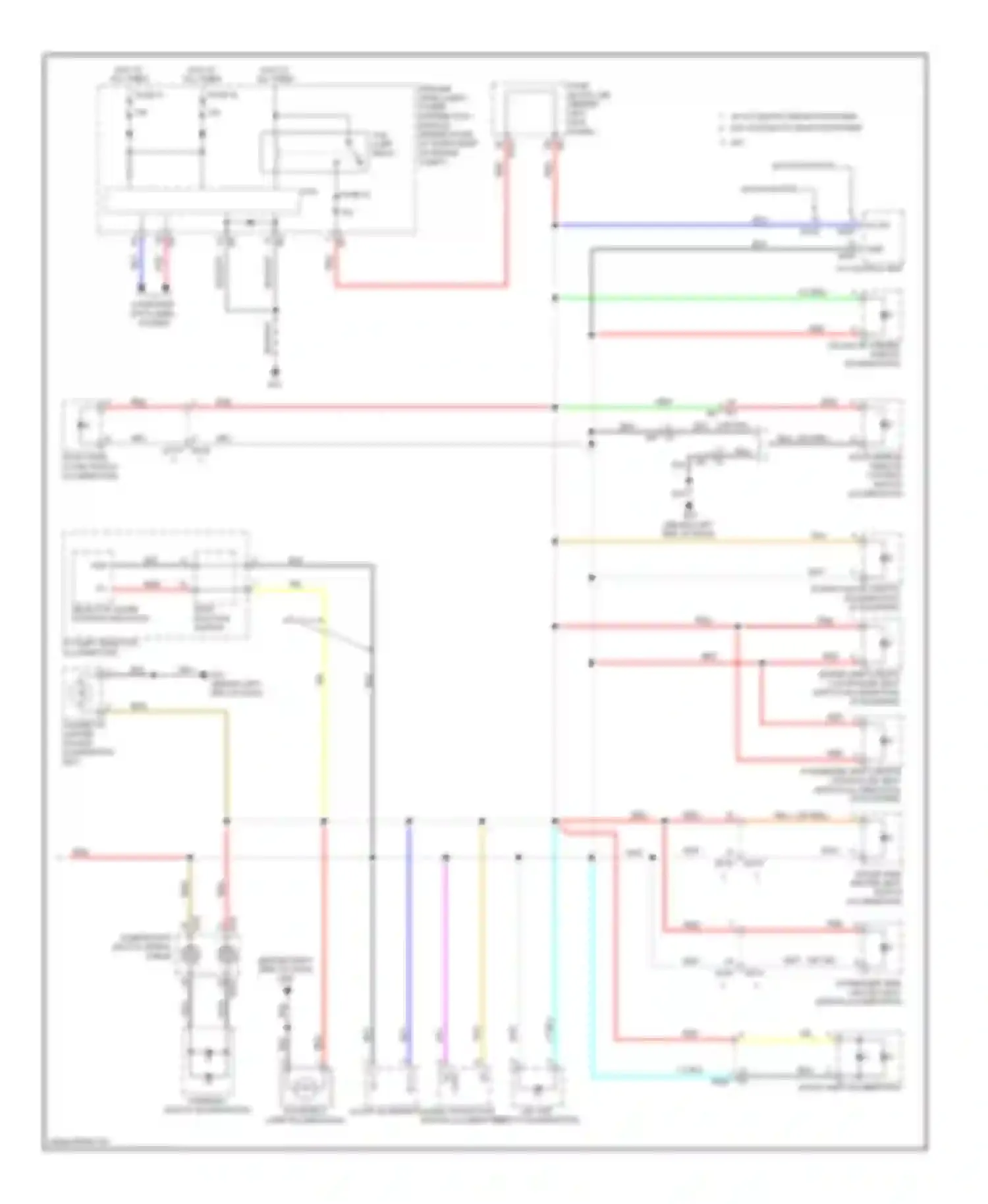 Wiring diagram a/t shift selector illumination for Infiniti G37 IV facelift (2006-2013) (1 of 2)
