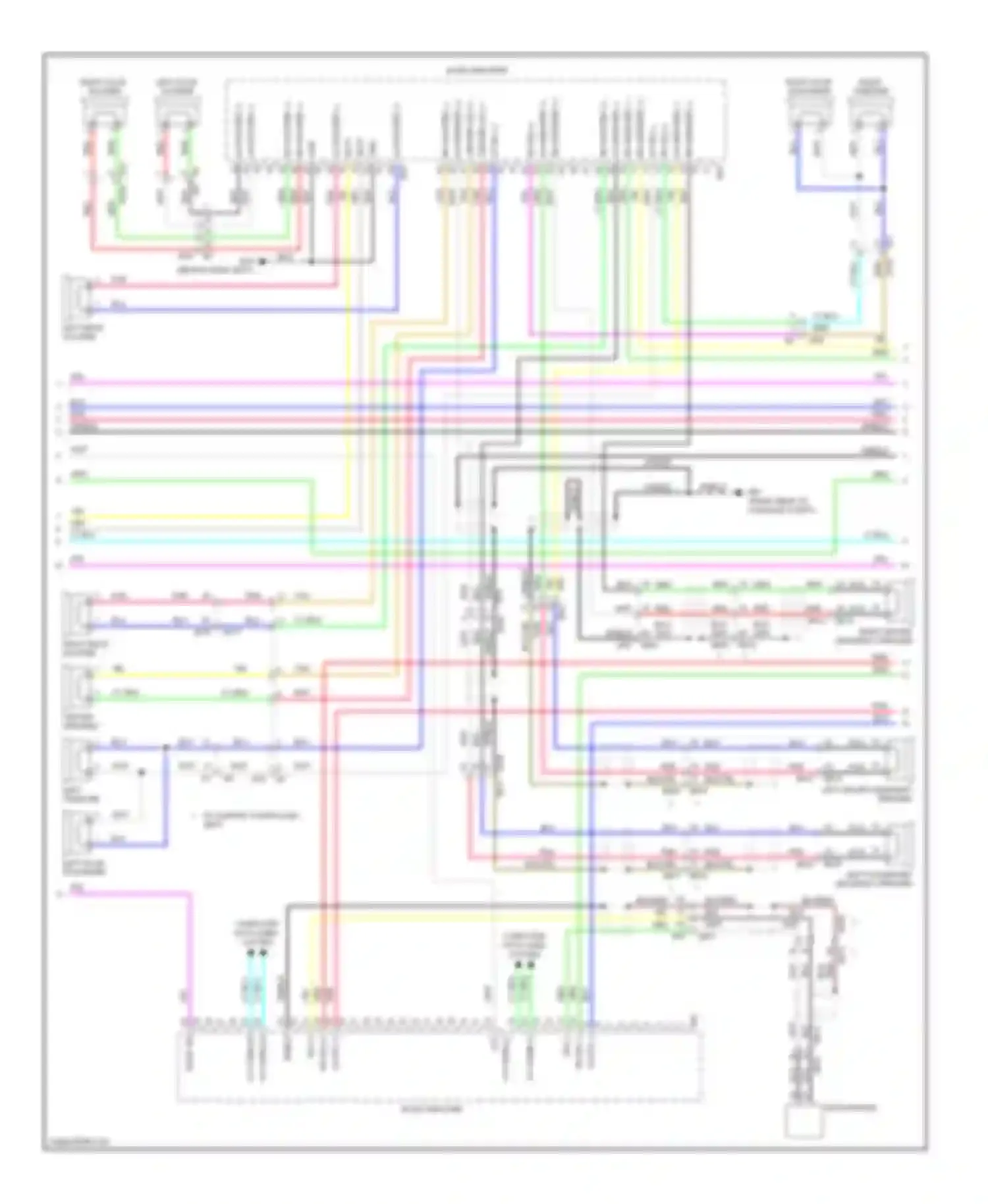 Wiring diagram center sig for Infiniti G37 IV facelift (2006-2013) (1 of 3)