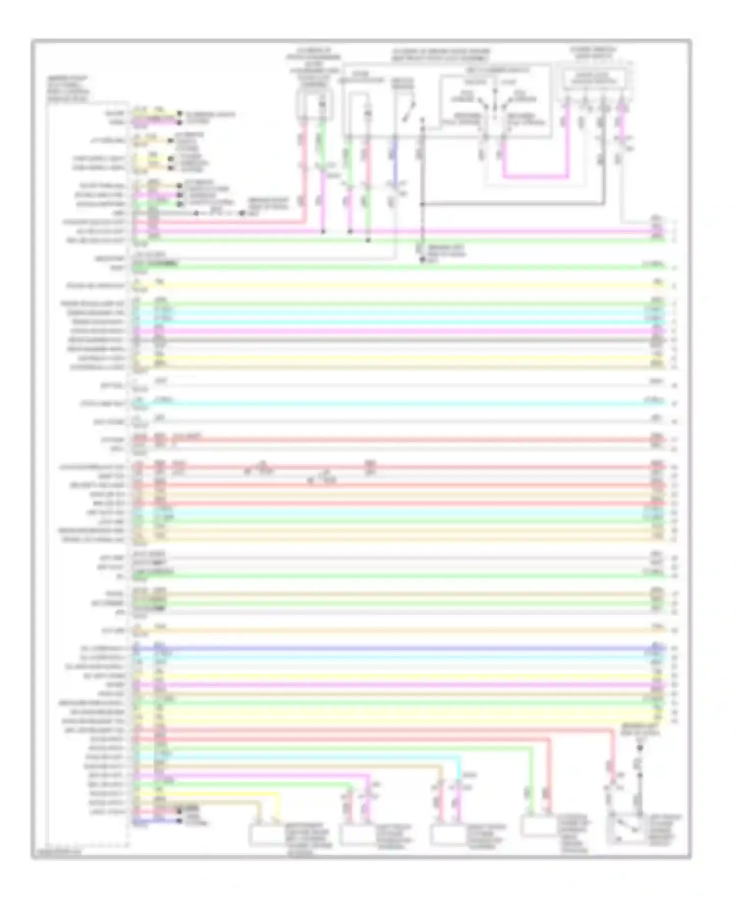Wiring diagram console inside key antenna (rear of for Infiniti G37 IV facelift (2006-2013) (1 of 2)