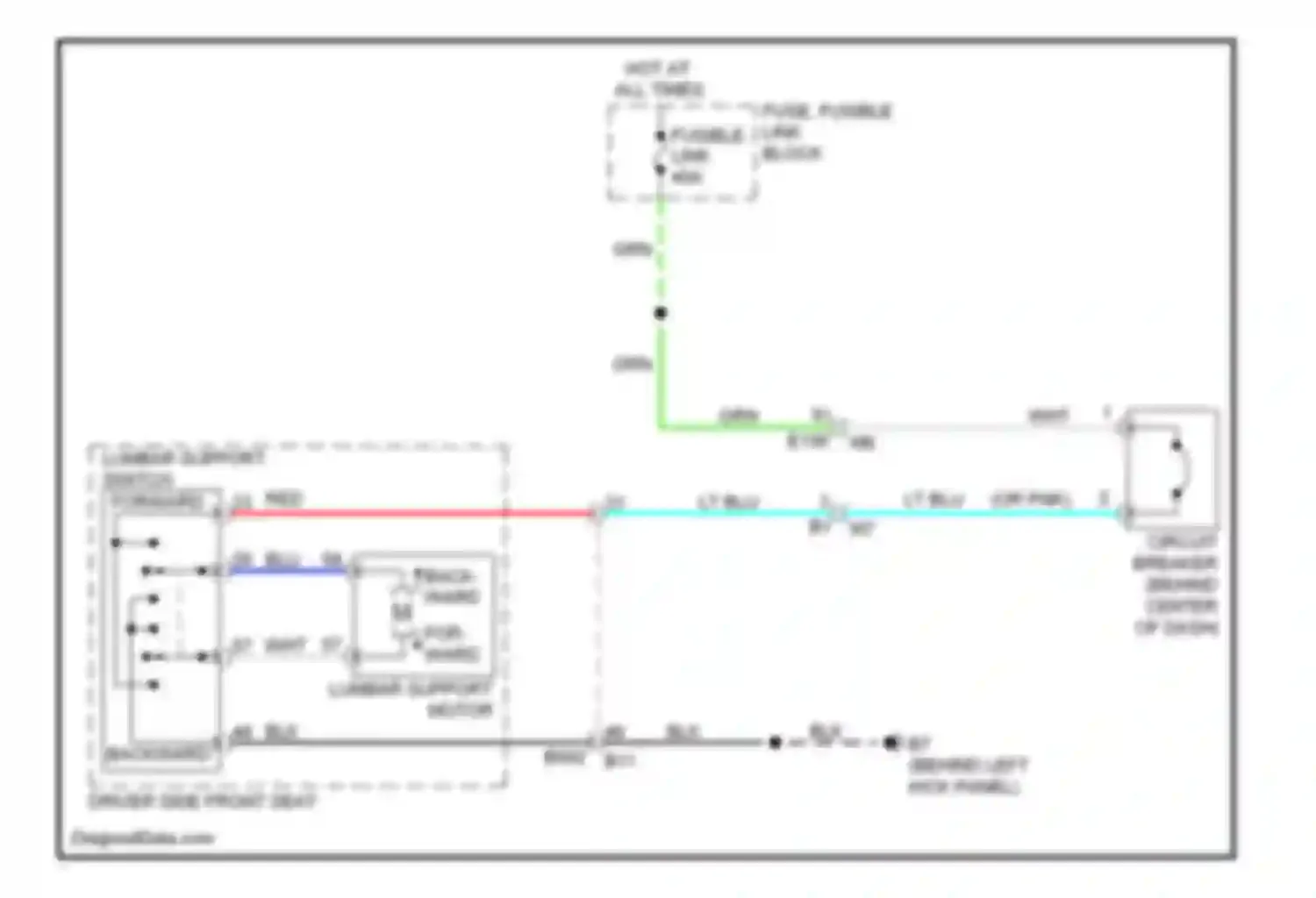 Wiring diagram for- ward for Infiniti G37 IV facelift (2006-2013) (2 of 2)
