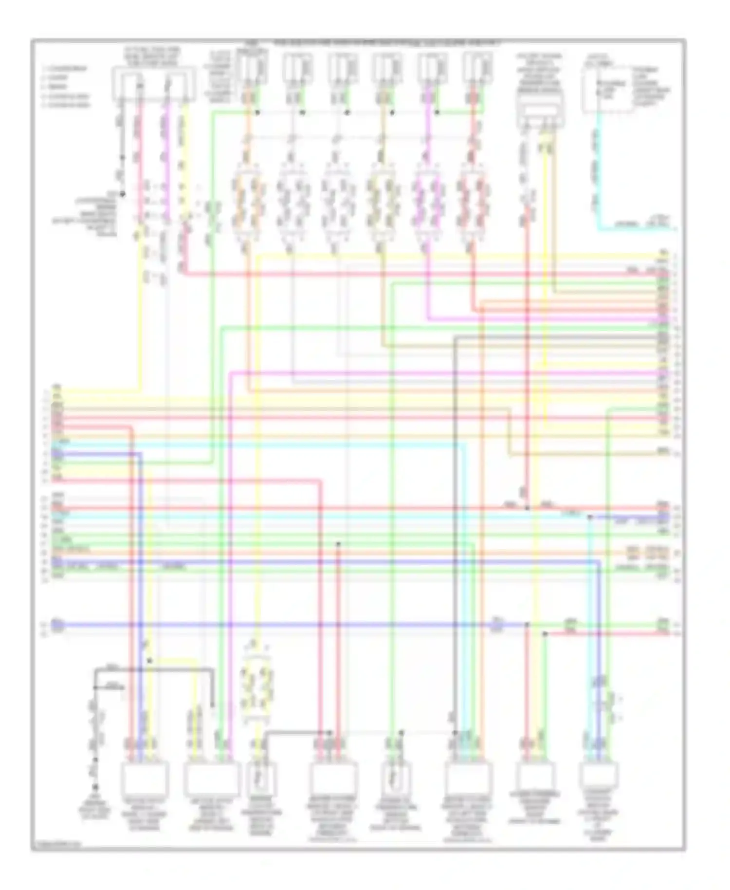 Wiring diagram fuel injector 3 for Infiniti G37 IV facelift (2006-2013) (1 of 1)