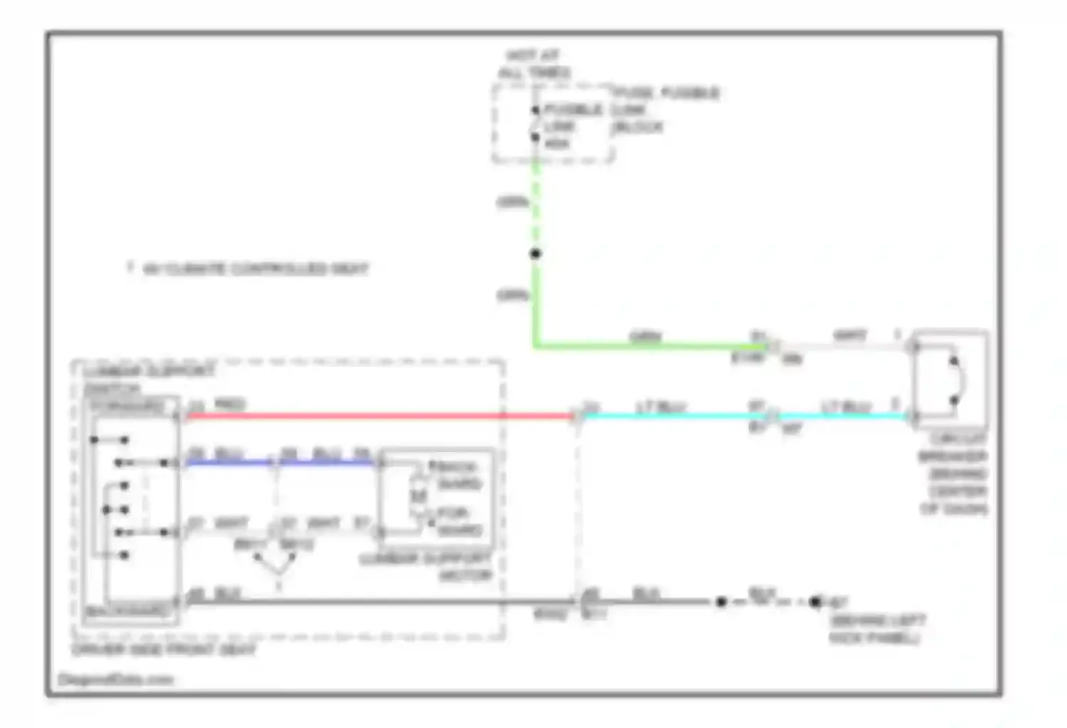 Wiring diagram fuse, fusible link block for Infiniti G37 IV facelift (2006-2013) (23 of 45)