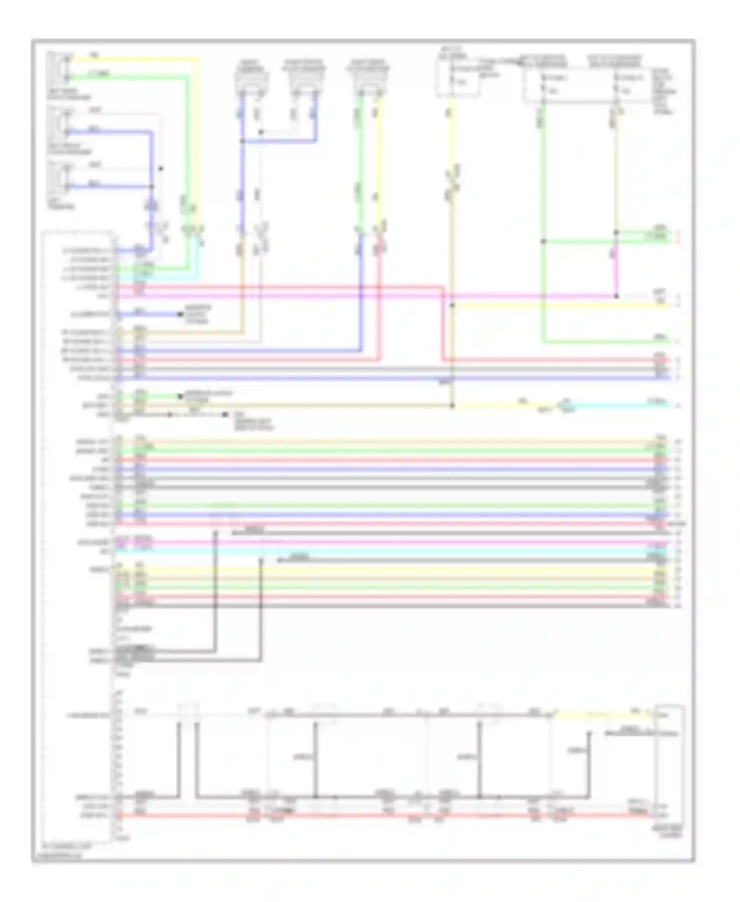 Wiring diagram fuse, fusible link block for Infiniti G37 IV facelift (2006-2013) (31 of 45)