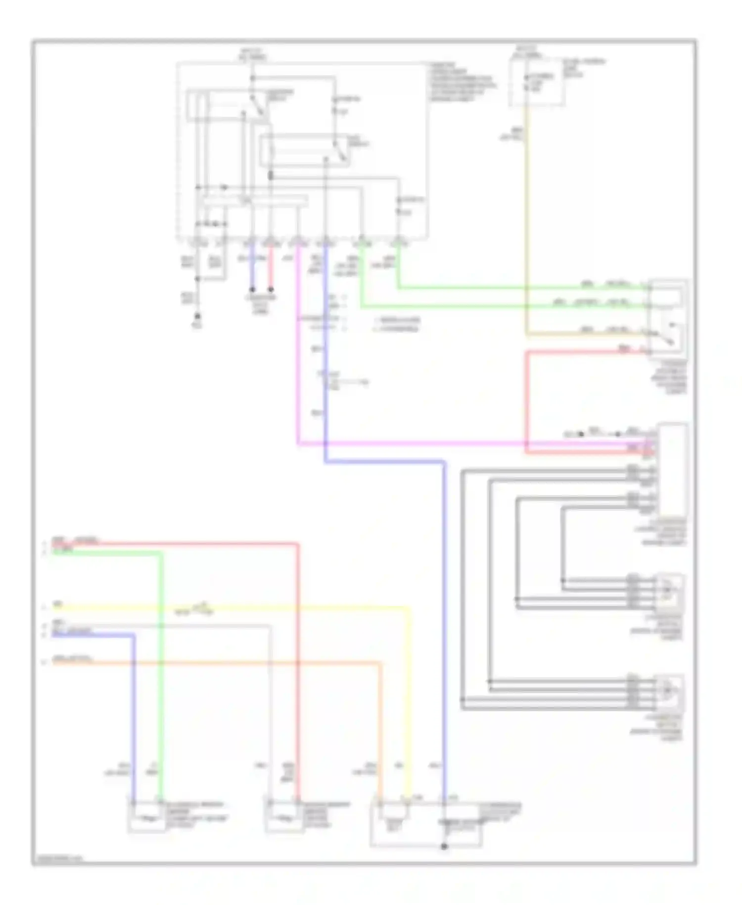 Wiring diagram fuse, fusible link block for Infiniti G37 IV facelift (2006-2013) (5 of 45)