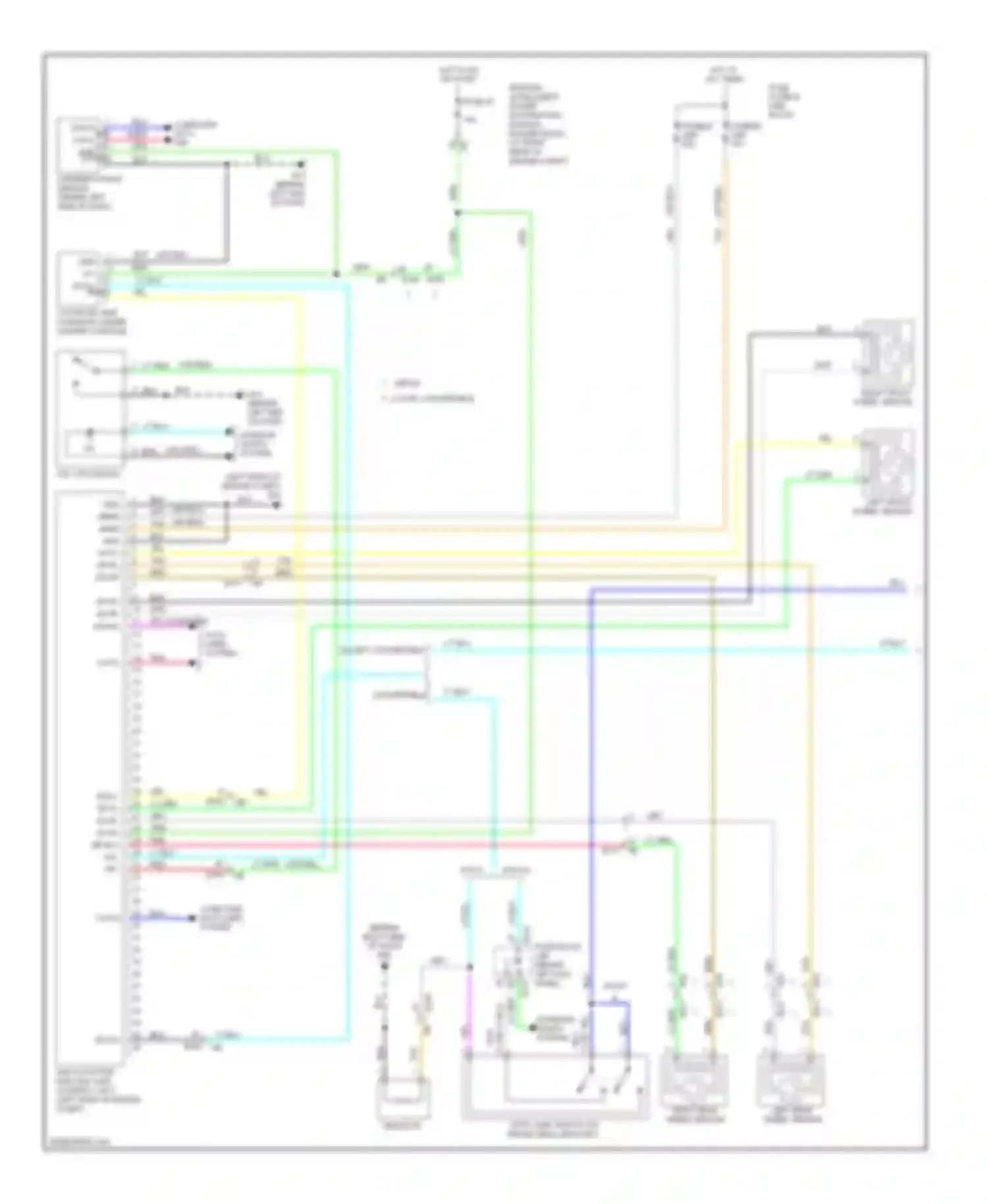 Wiring diagram grn for Infiniti G37 IV facelift (2006-2013) (1 of 148)