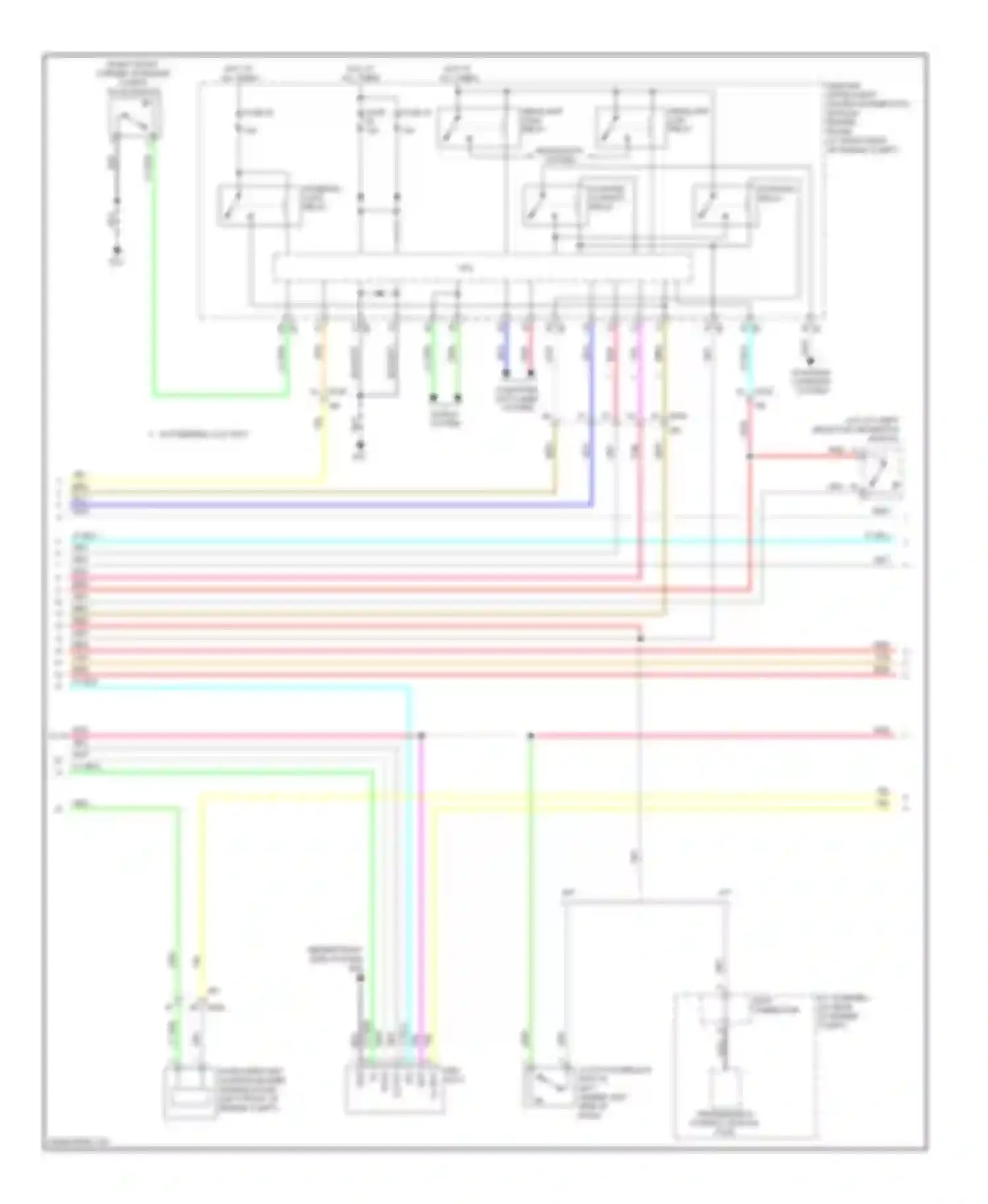 Wiring diagram headlamp high relay for Infiniti G37 IV facelift (2006-2013) (1 of 7)