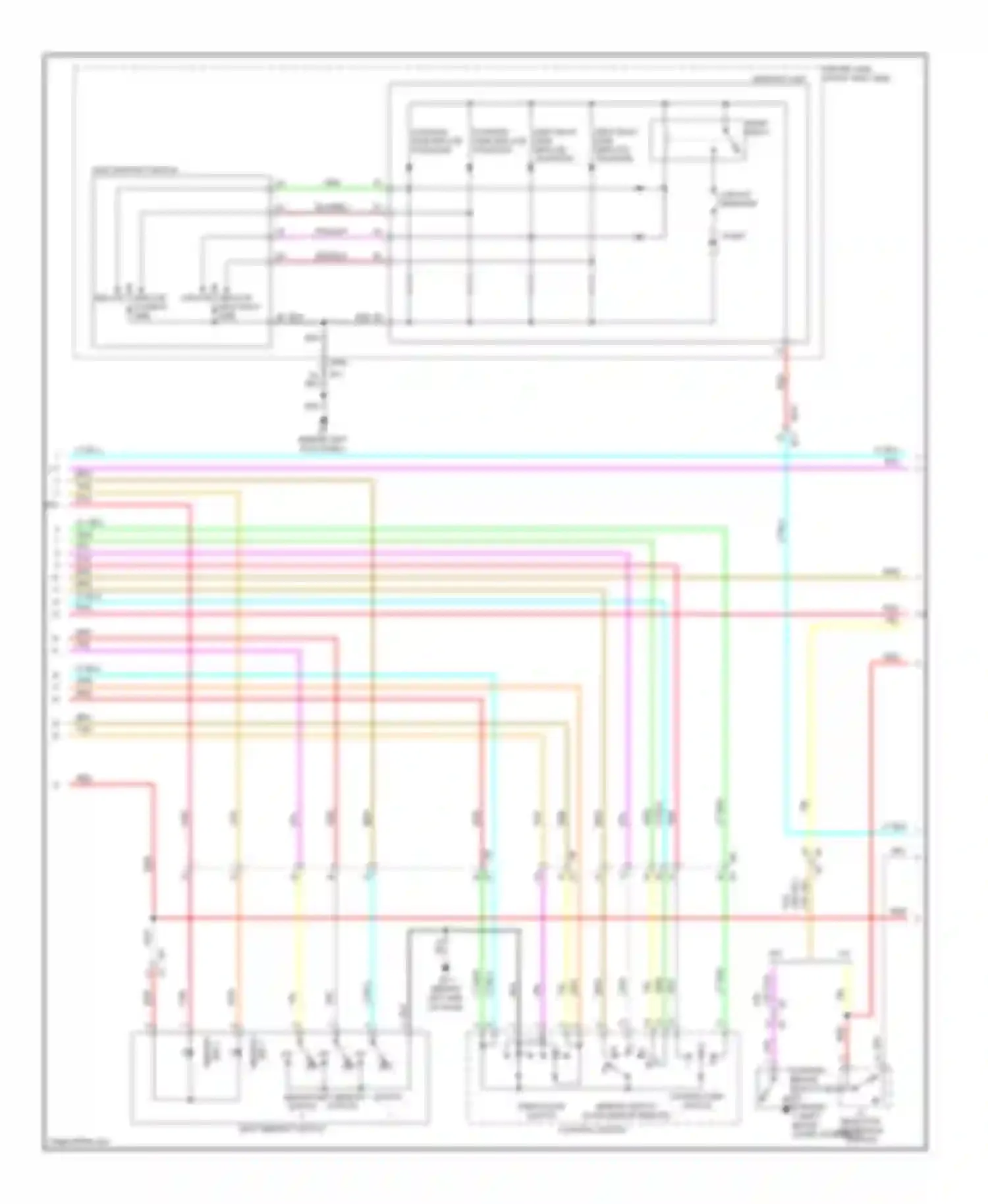 Wiring diagram memory switch for Infiniti G37 IV facelift (2006-2013) (1 of 3)