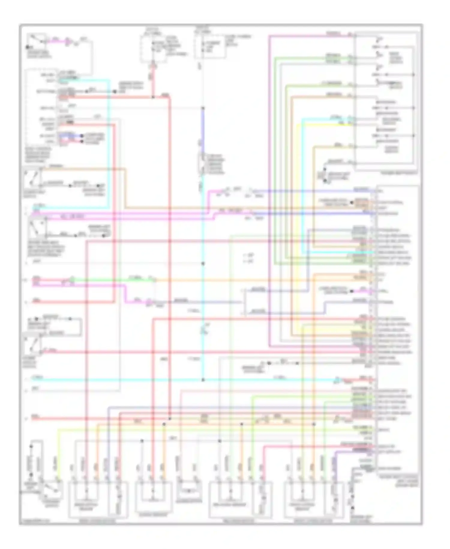 Wiring diagram m/t a/t for Infiniti G37 IV facelift (2006-2013) (3 of 8)