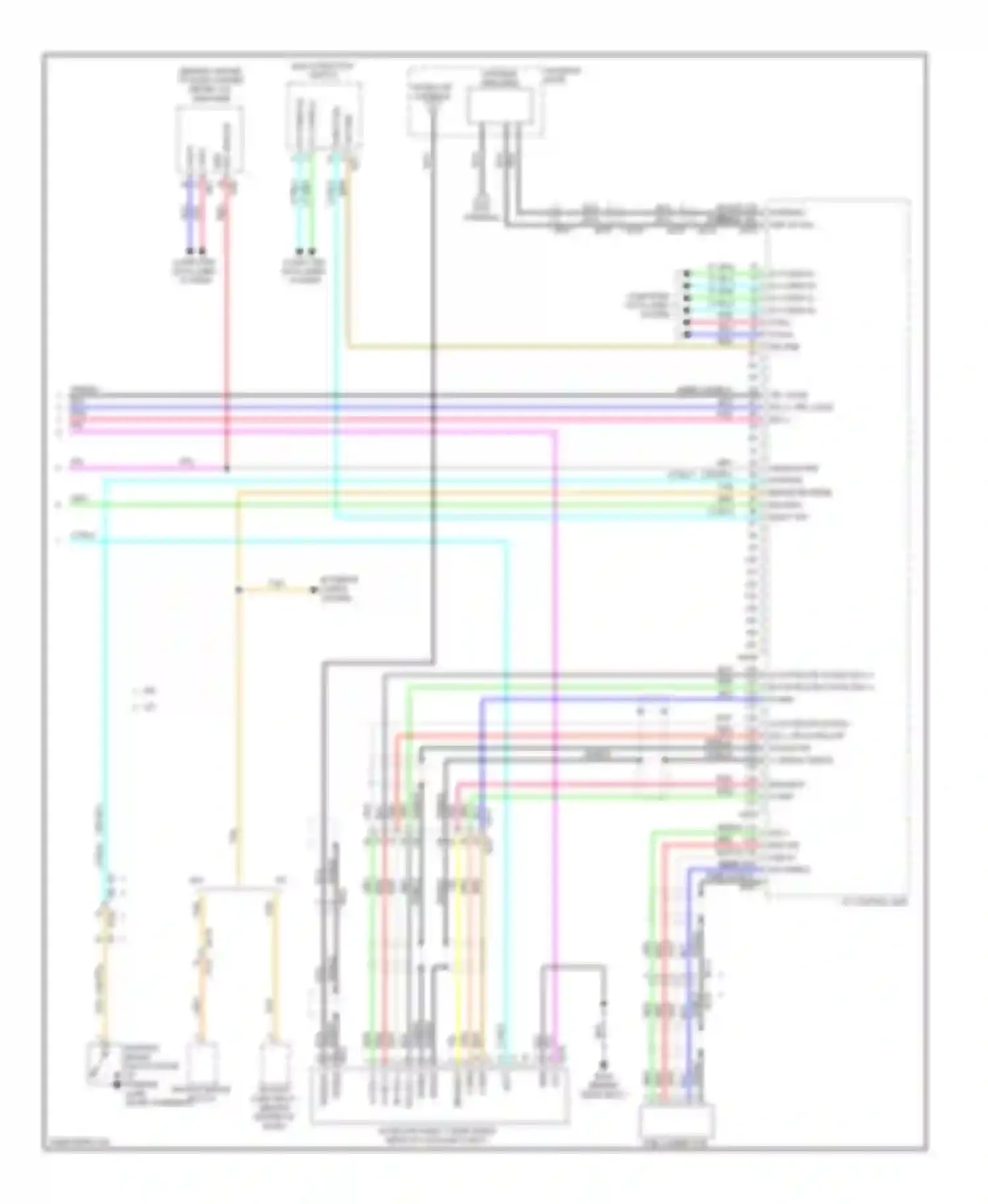 Wiring diagram multi- function switch for Infiniti G37 IV facelift (2006-2013) (1 of 10)