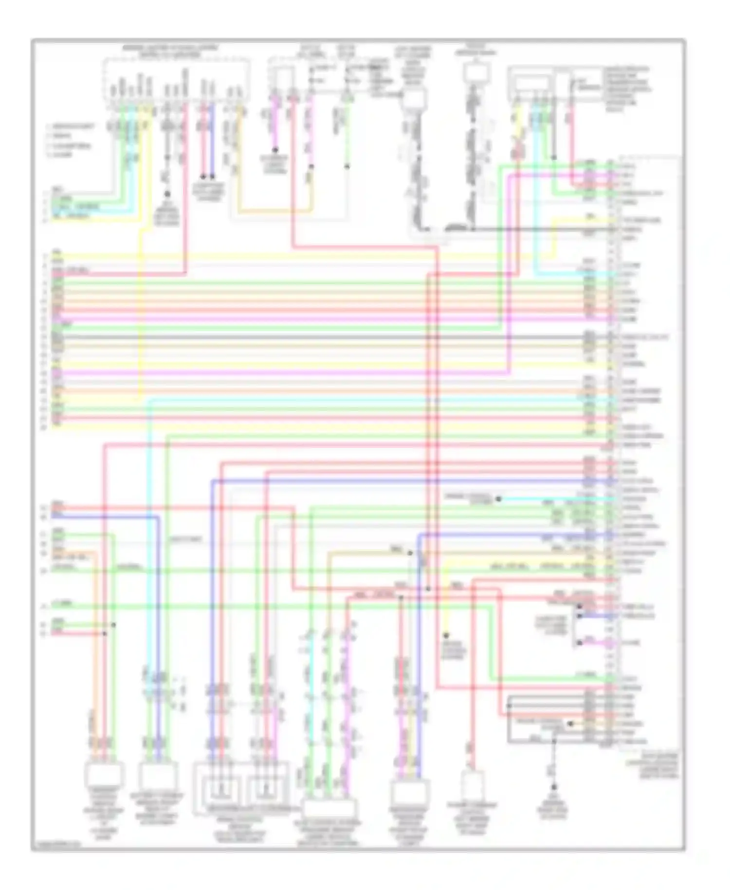 Wiring diagram (on right intake air for Infiniti G37 IV facelift (2006-2013) (1 of 1)