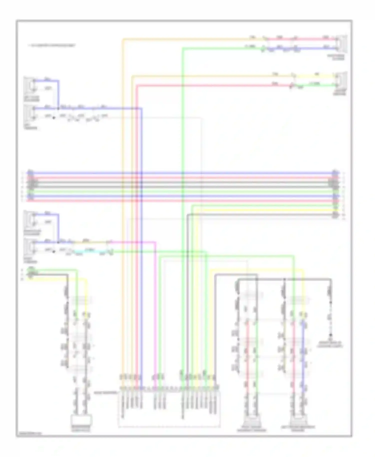 Wiring diagram right tweeter for Infiniti G37 IV facelift (2006-2013) (4 of 10)