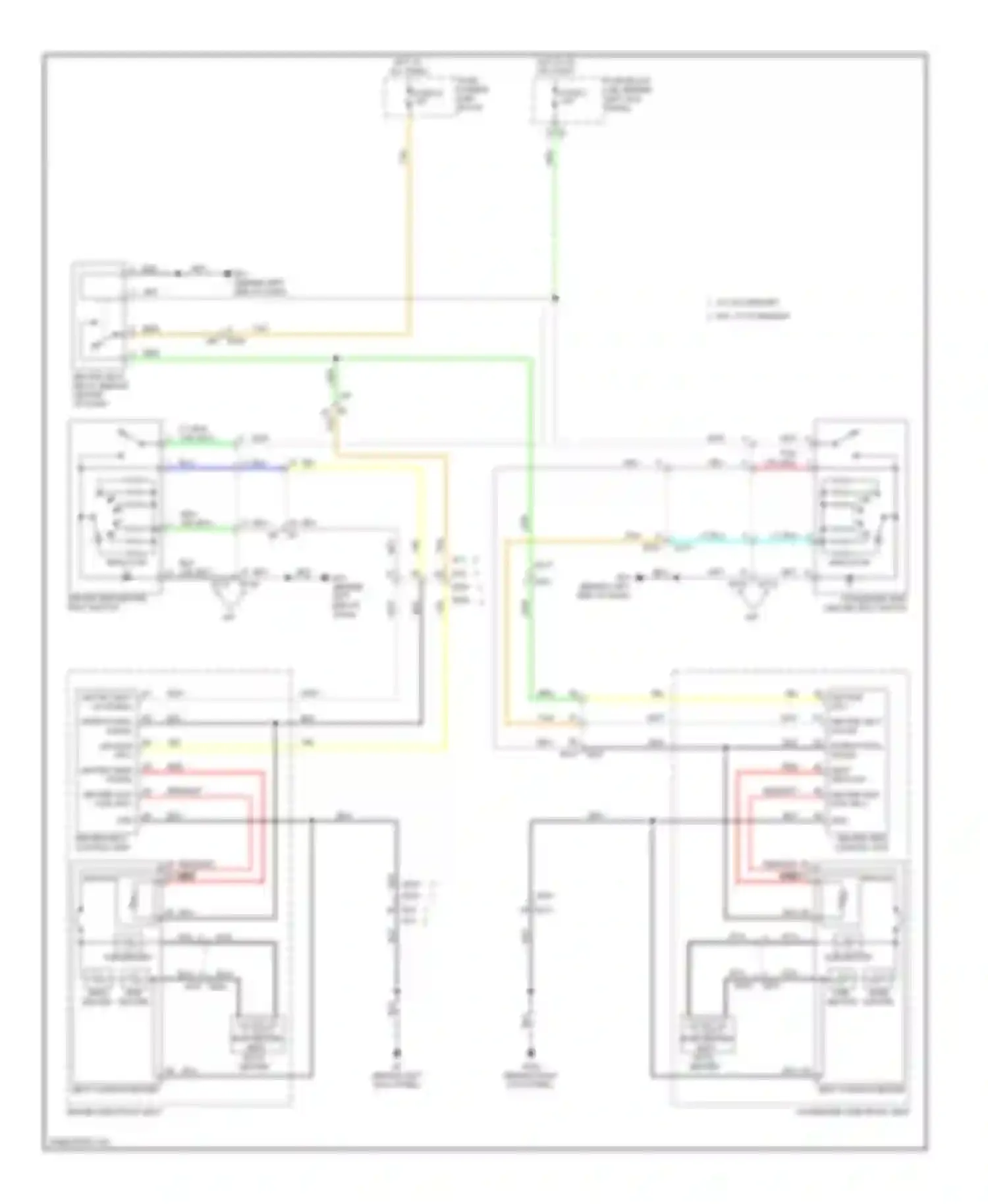 Wiring diagram sub heater for Infiniti G37 IV facelift (2006-2013) (2 of 4)
