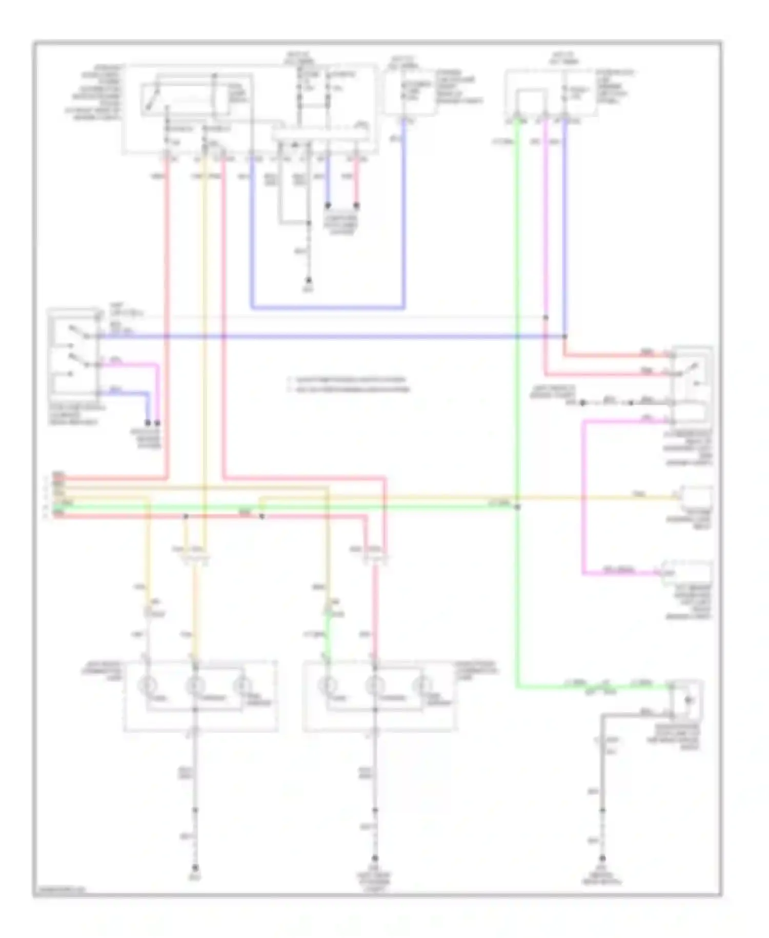 Wiring diagram tail lamp relay for Infiniti G37 IV facelift (2006-2013) (1 of 6)