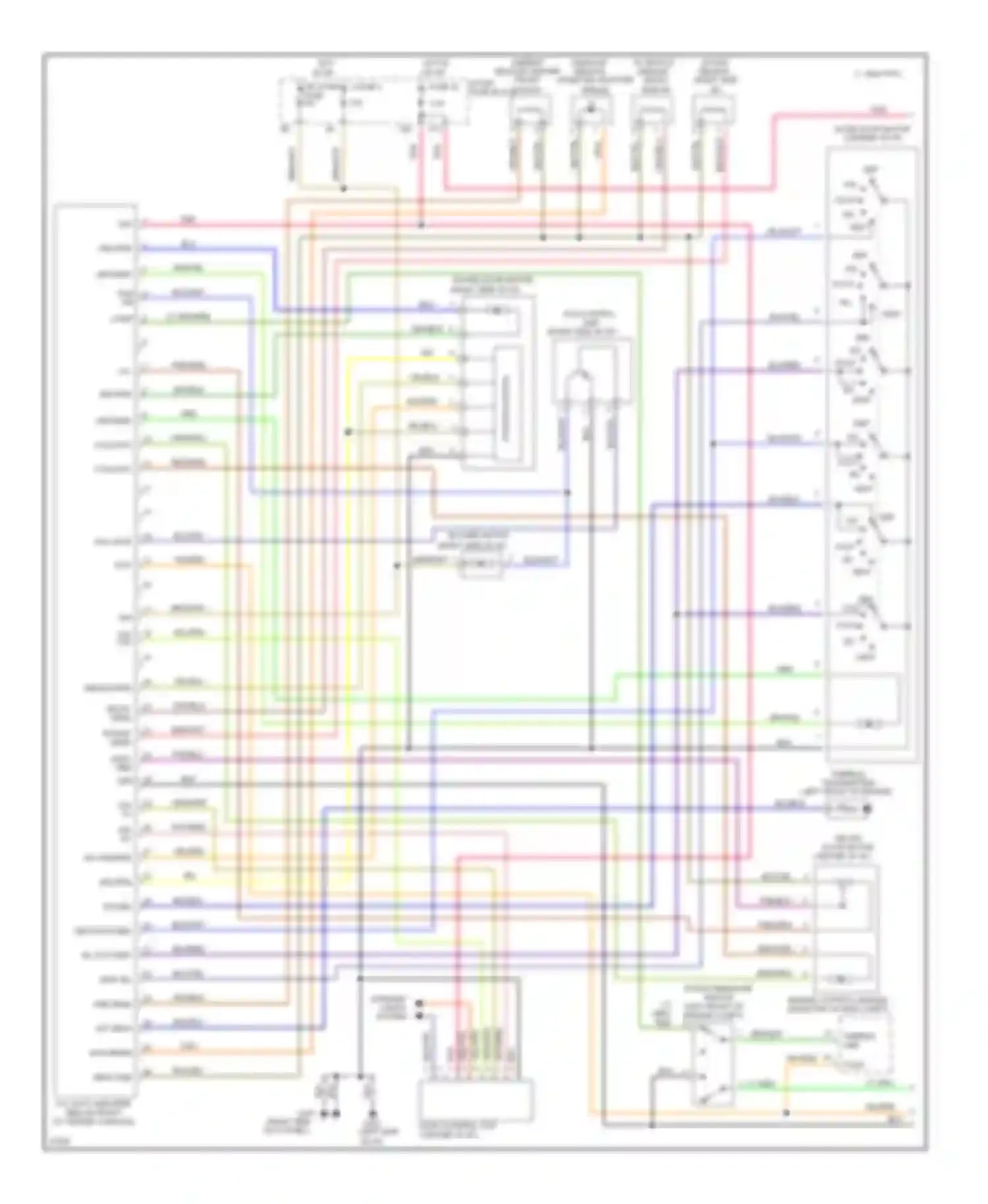 I30 Infiniti I (1995-1999): Air conditioning circuits (1 of 2)