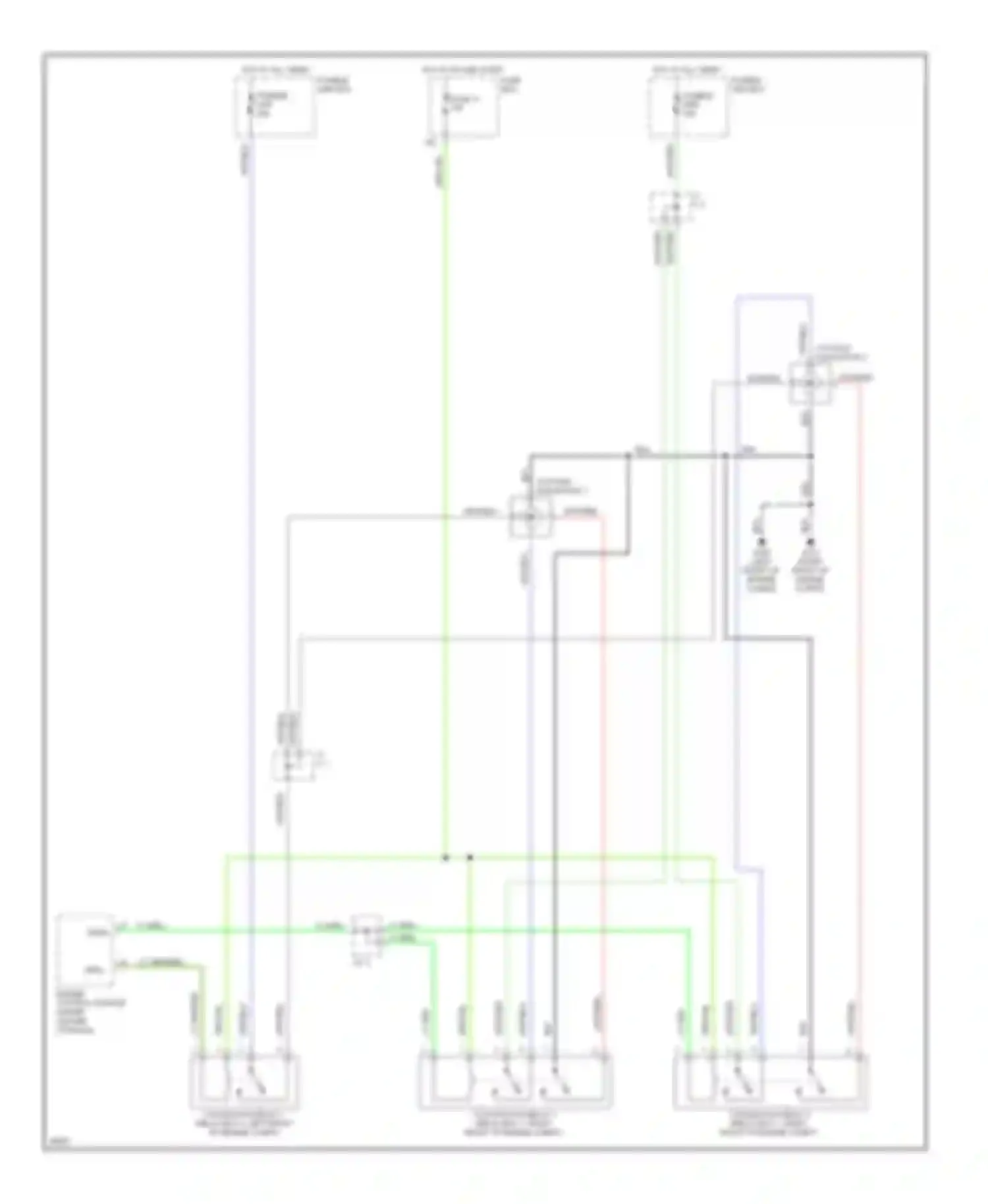 I30 Infiniti I (1995-1999): Cooling fan circuit