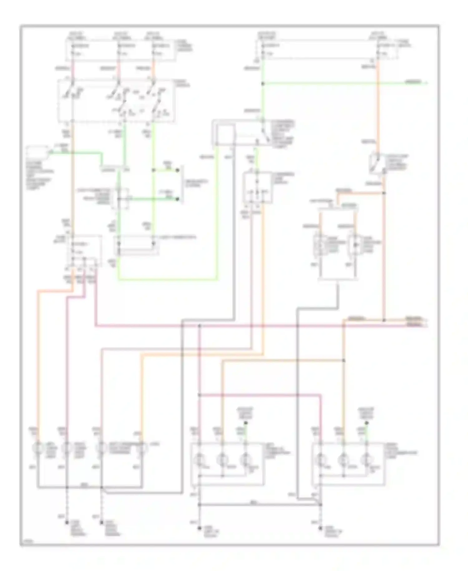 I30 Infiniti I (1995-1999): Exterior lamps circuit (1 of 2)
