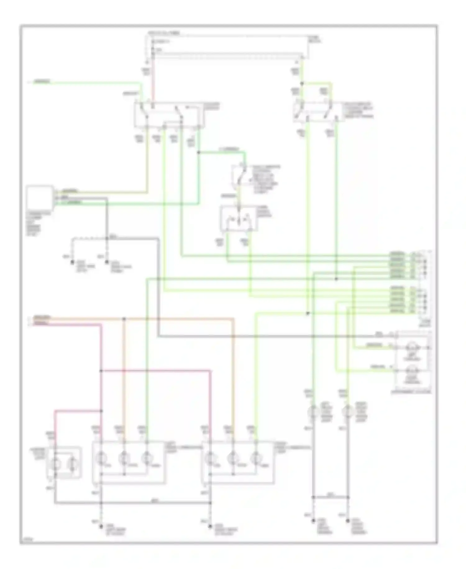 I30 Infiniti I (1995-1999): Exterior lamps circuit (2 of 2)