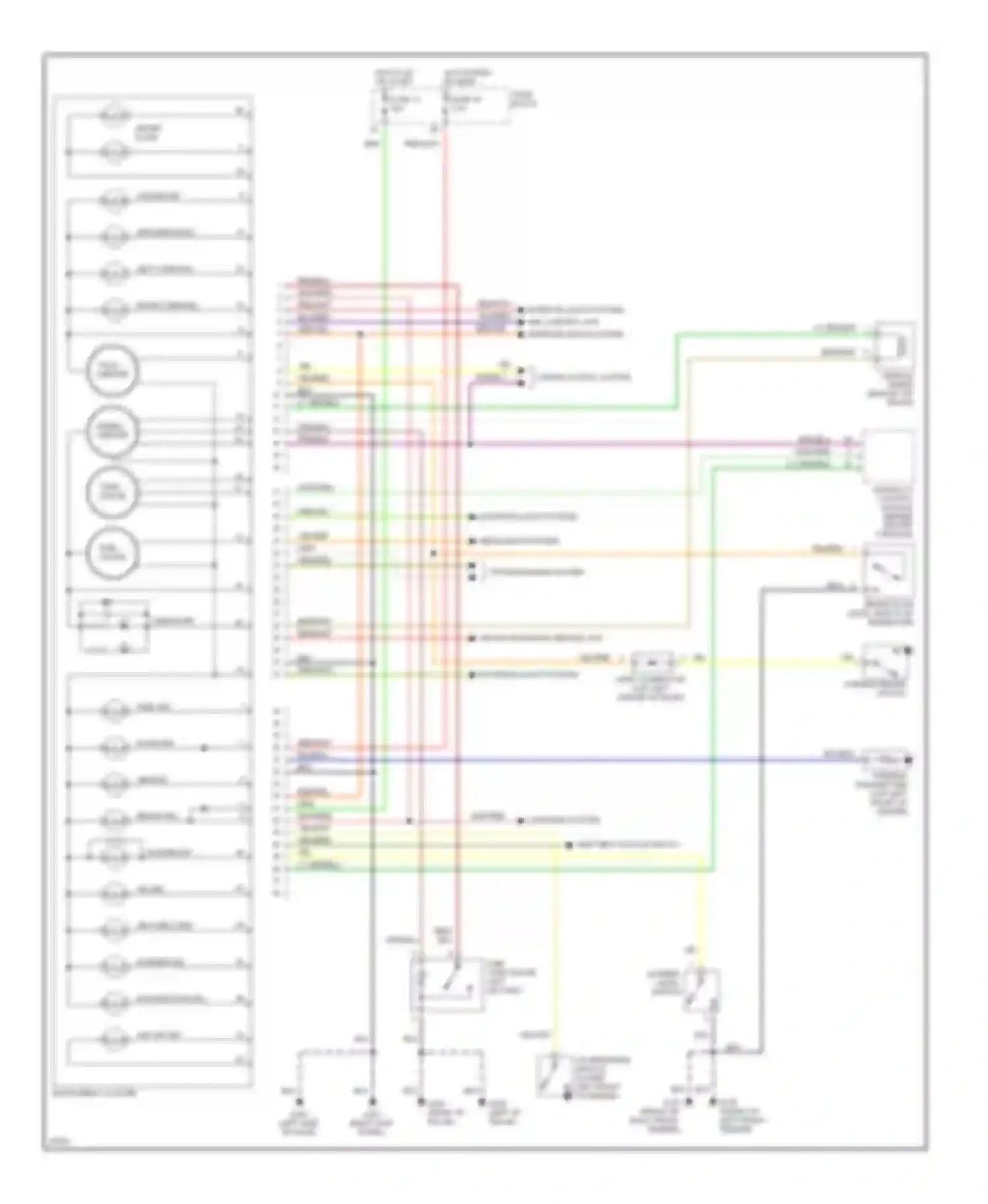 I30 Infiniti I (1995-1999): Instrument cluster circuit