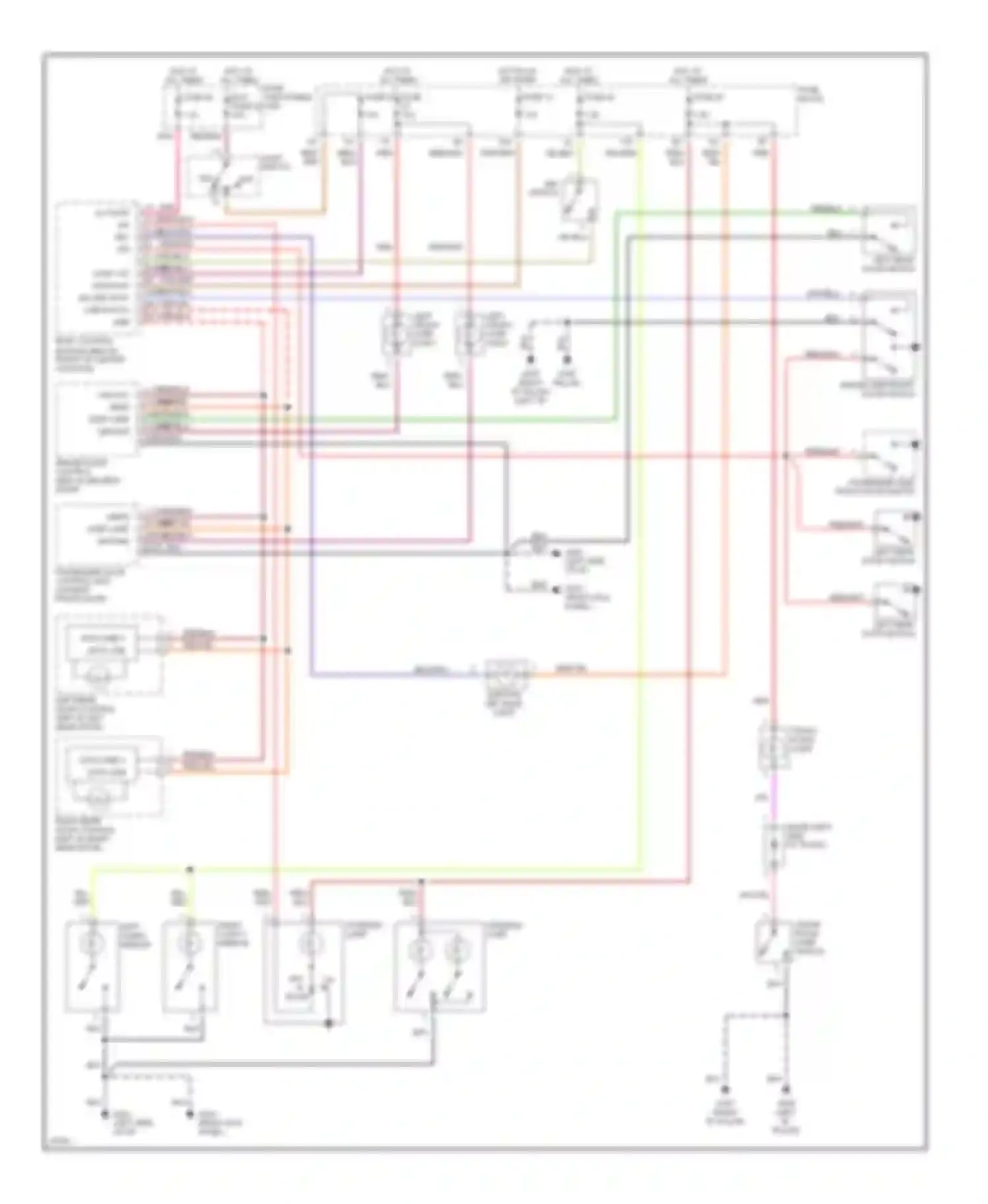 I30 Infiniti I (1995-1999): Courtesy lamps circuit