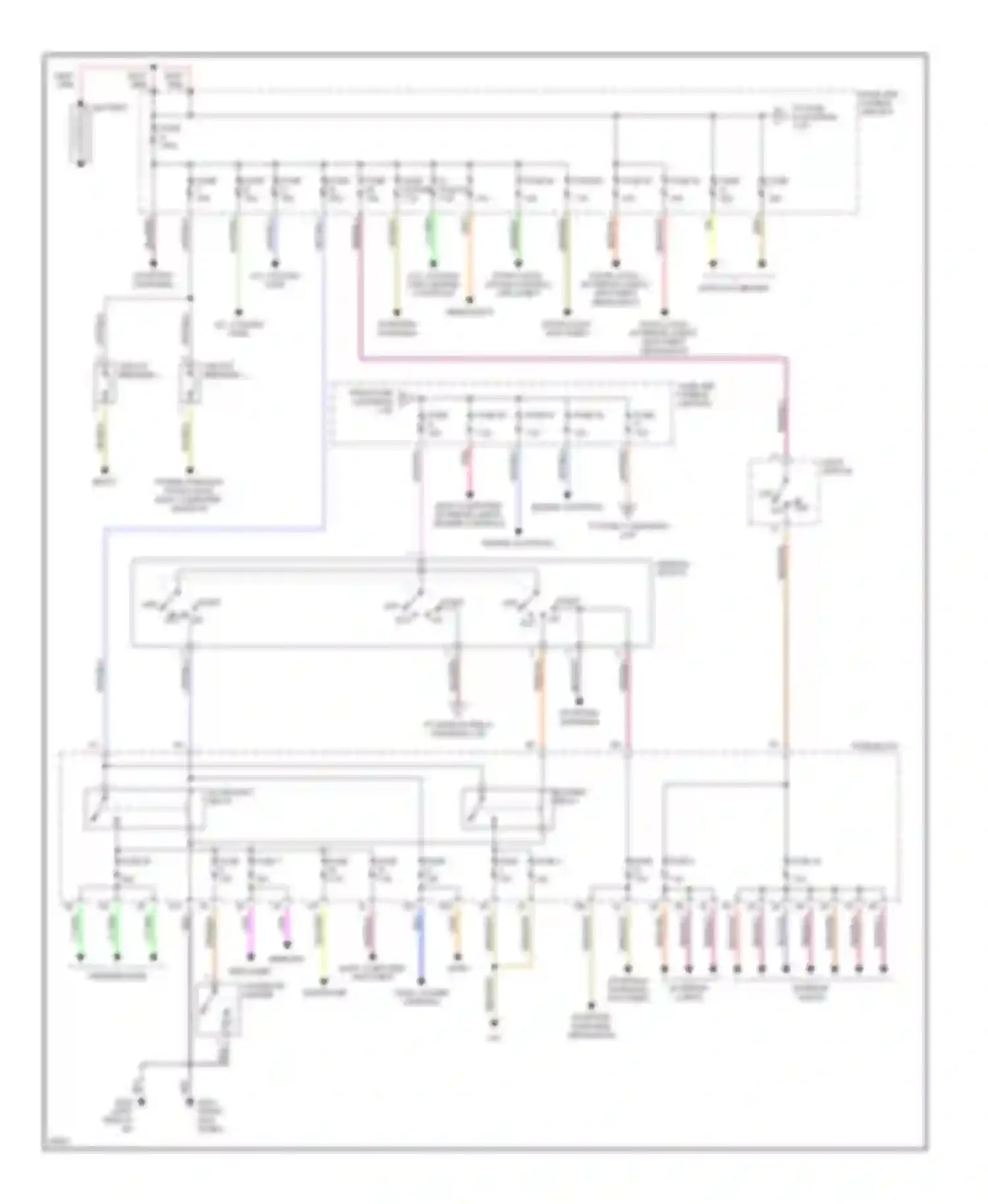 I30 Infiniti I (1995-1999): Power distribution circuit (1 of 2)
