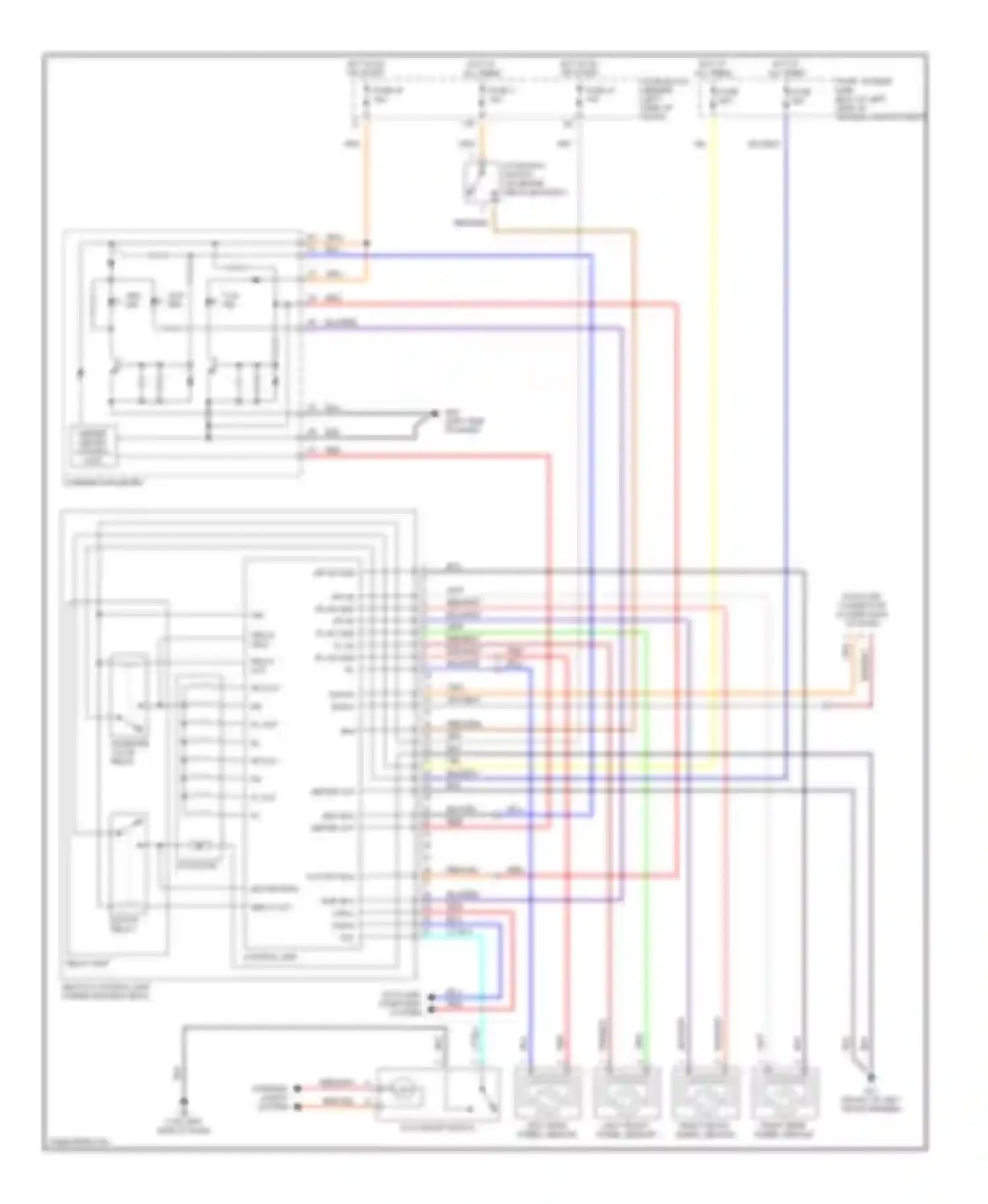 I35 Infiniti II (2000-2004): Anti-lock brake circuits, without dynamic stability control
