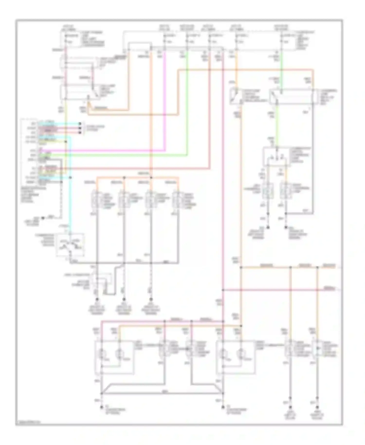 I35 Infiniti II (2000-2004): Exterior lamps circuit (1 of 2)
